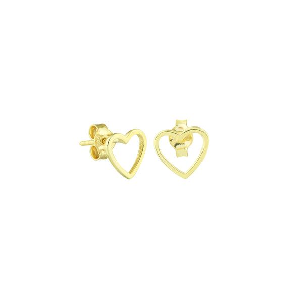 Golden Love Stud Earrings