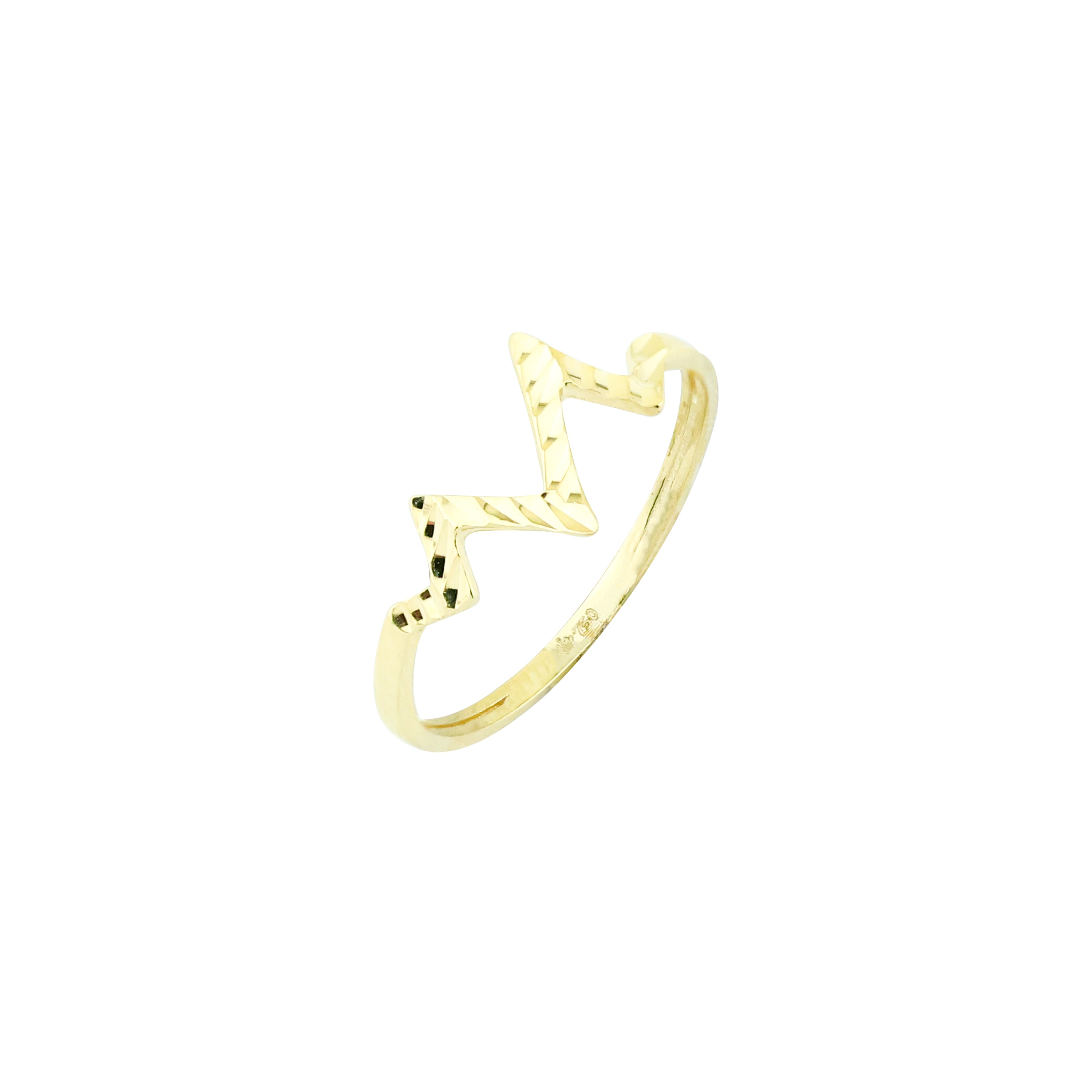 Clock-Out Chic Lifeline Gold Ring
