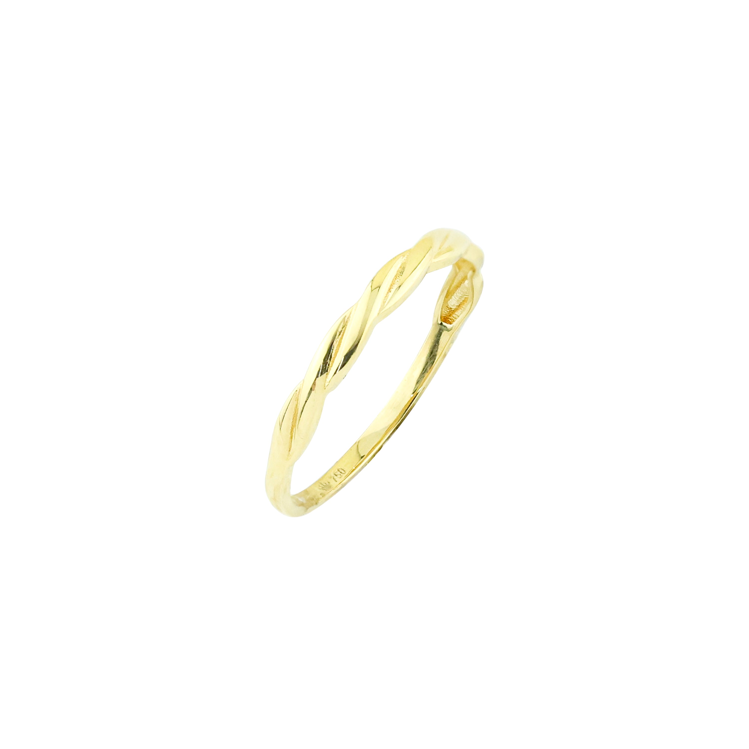 Clock-Out Chic Rope Gold Ring