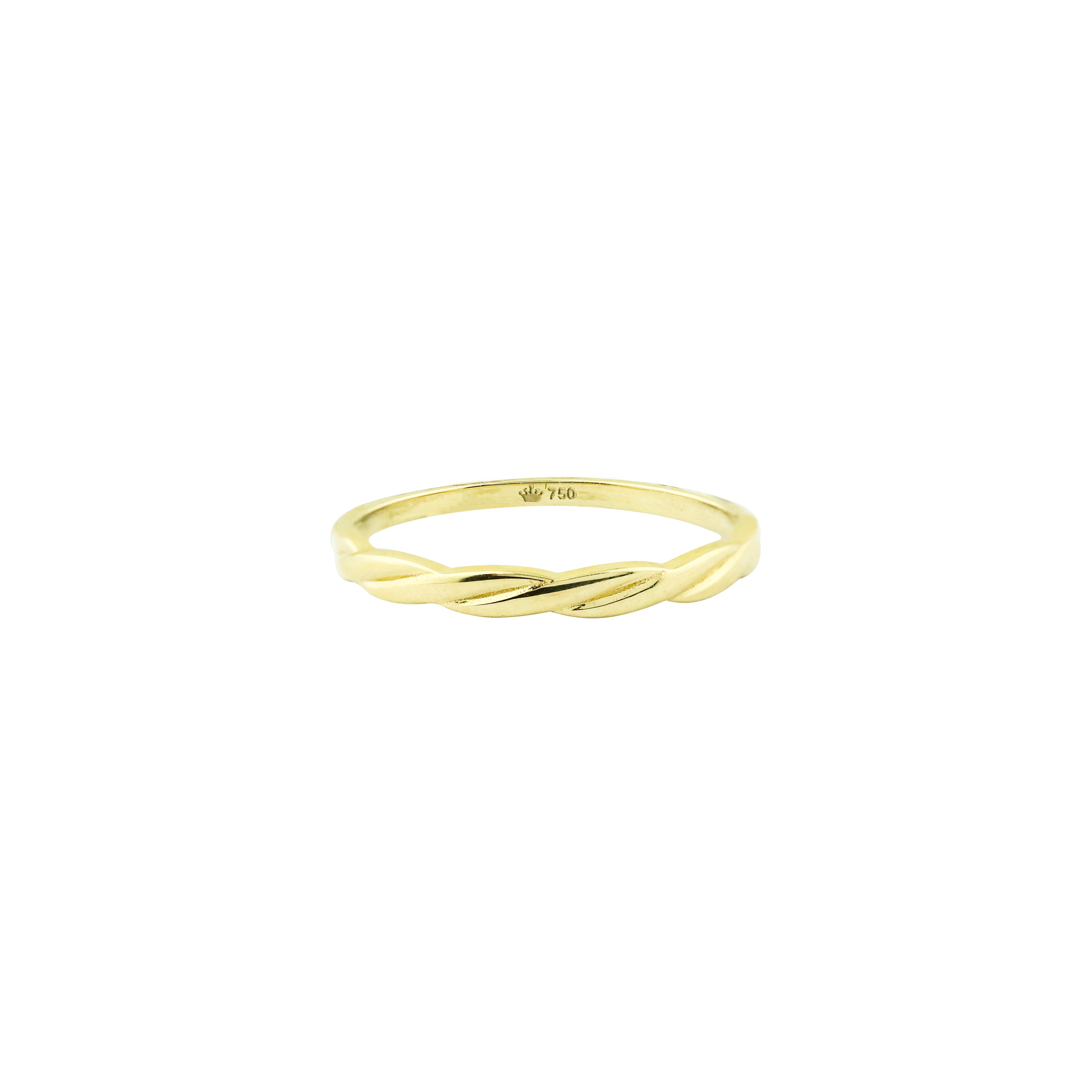 Clock-Out Chic Rope Gold Ring