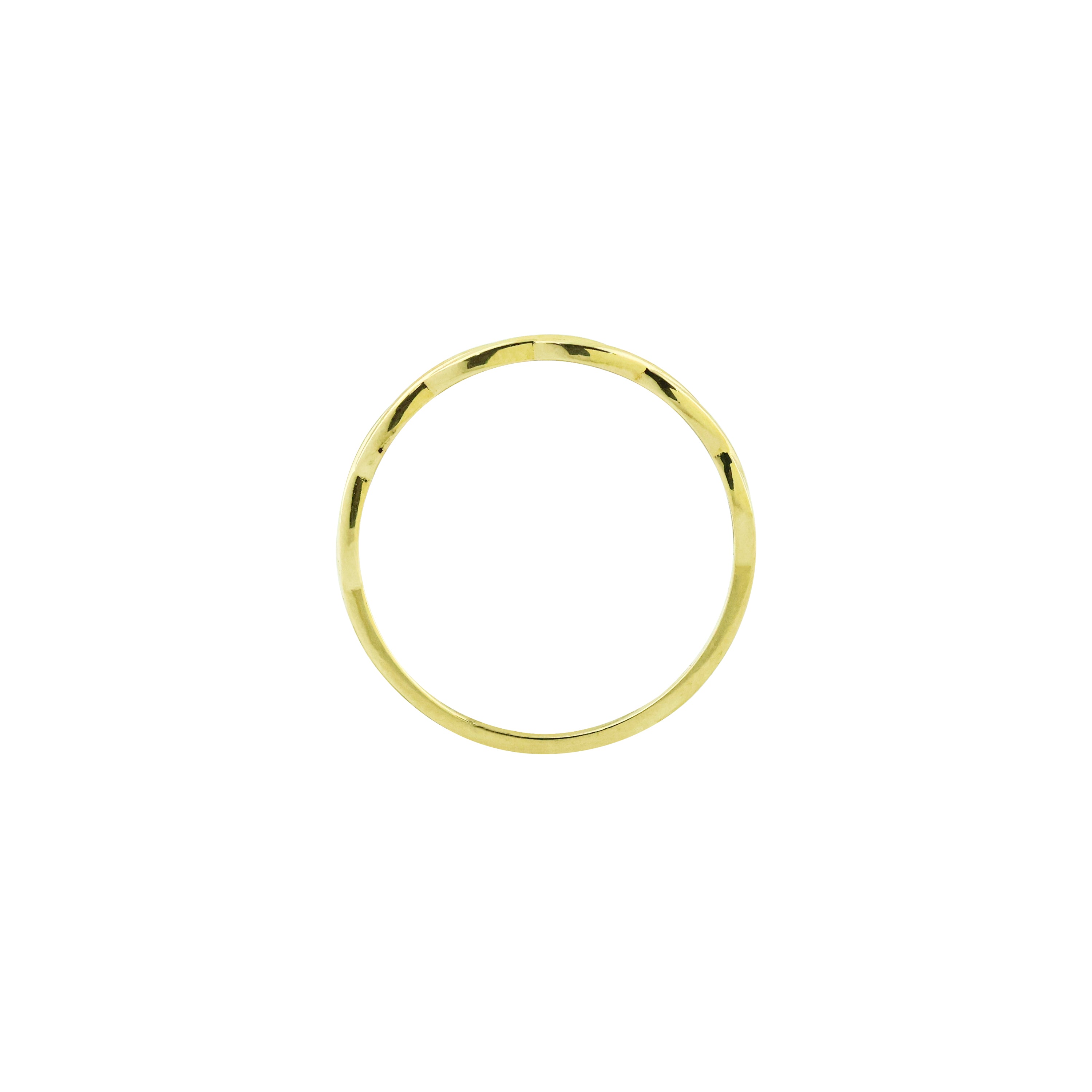 Clock-Out Chic Rope Gold Ring