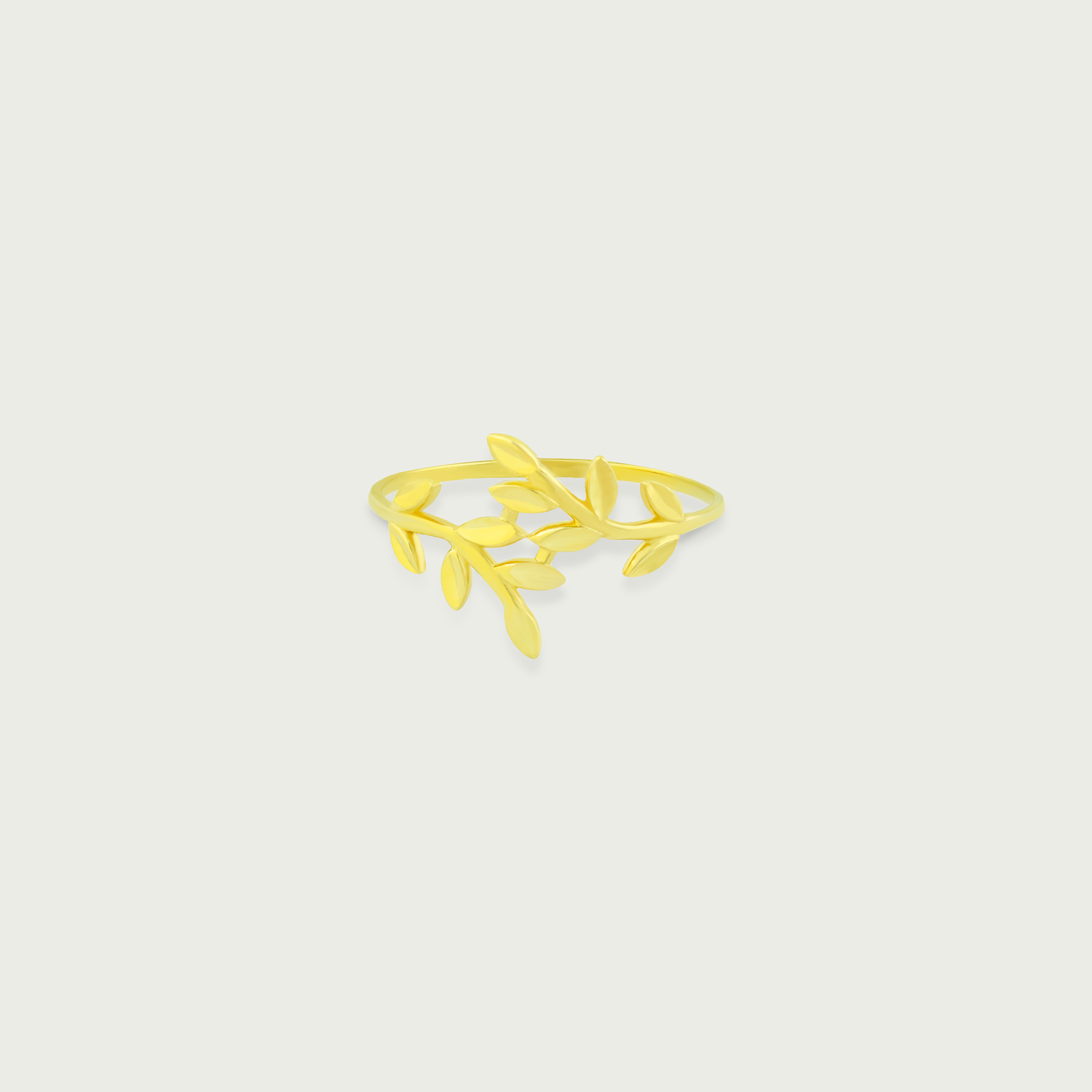 Fern Finesse Gold Ring