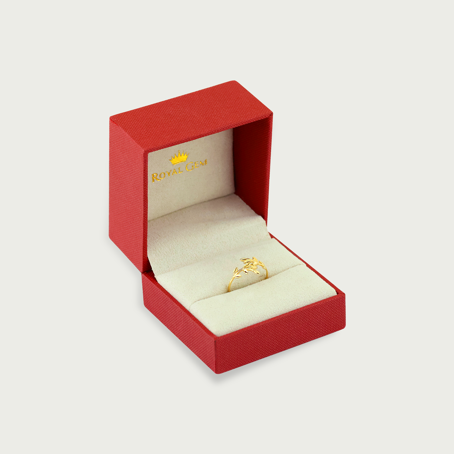 Fern Finesse Gold Ring