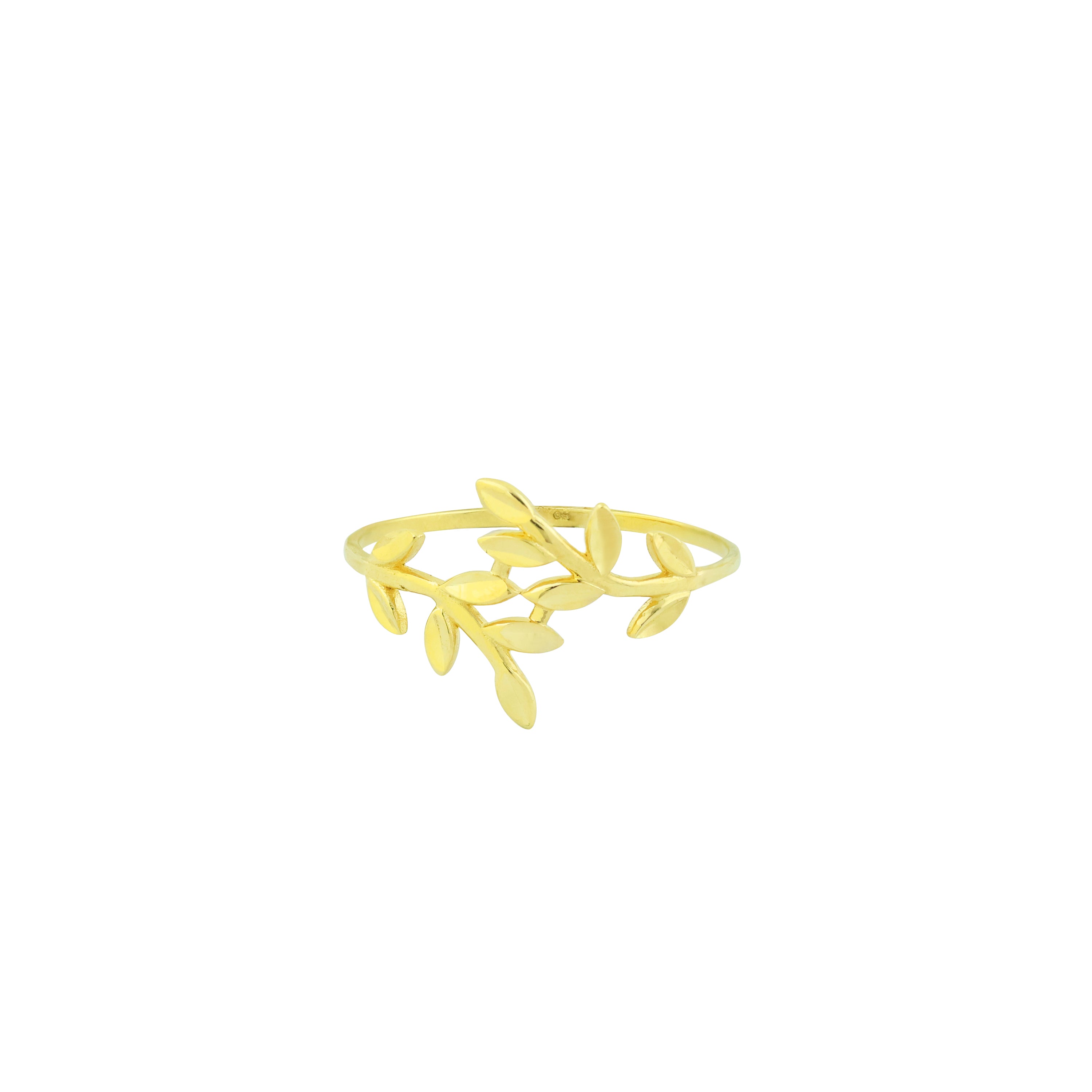 Fern Finesse Gold Ring