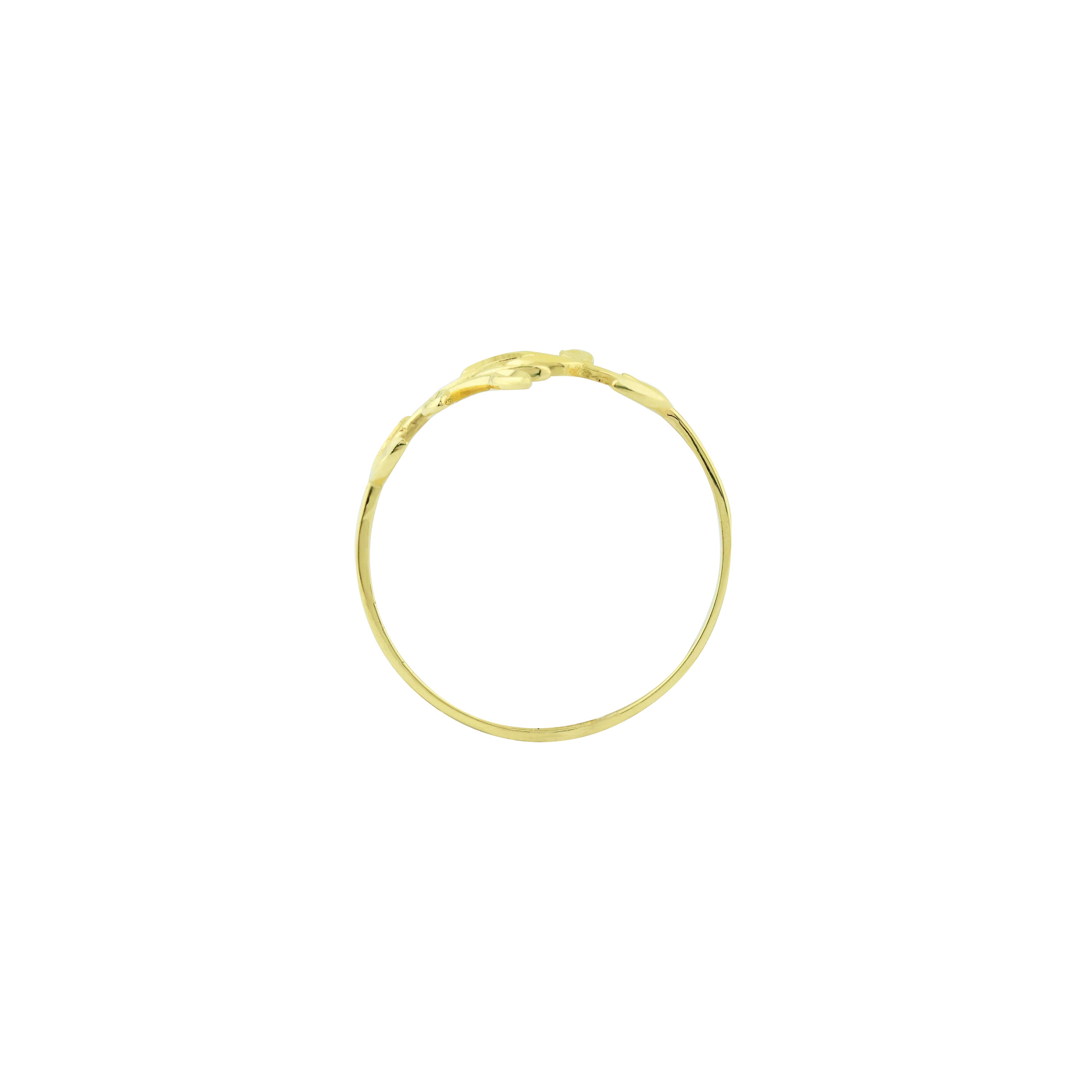 Fern Finesse Gold Ring