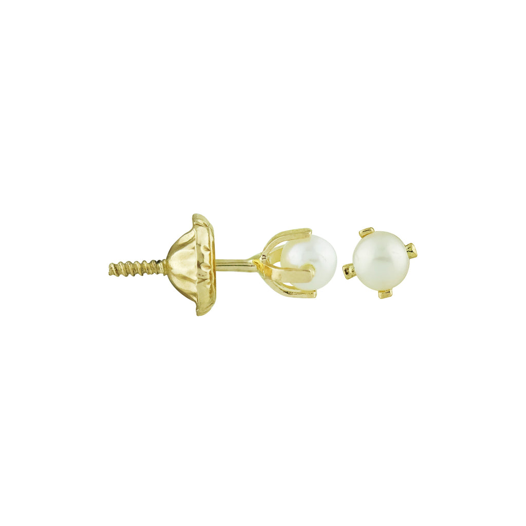 Itty Bitty Pearl Screw Earrings