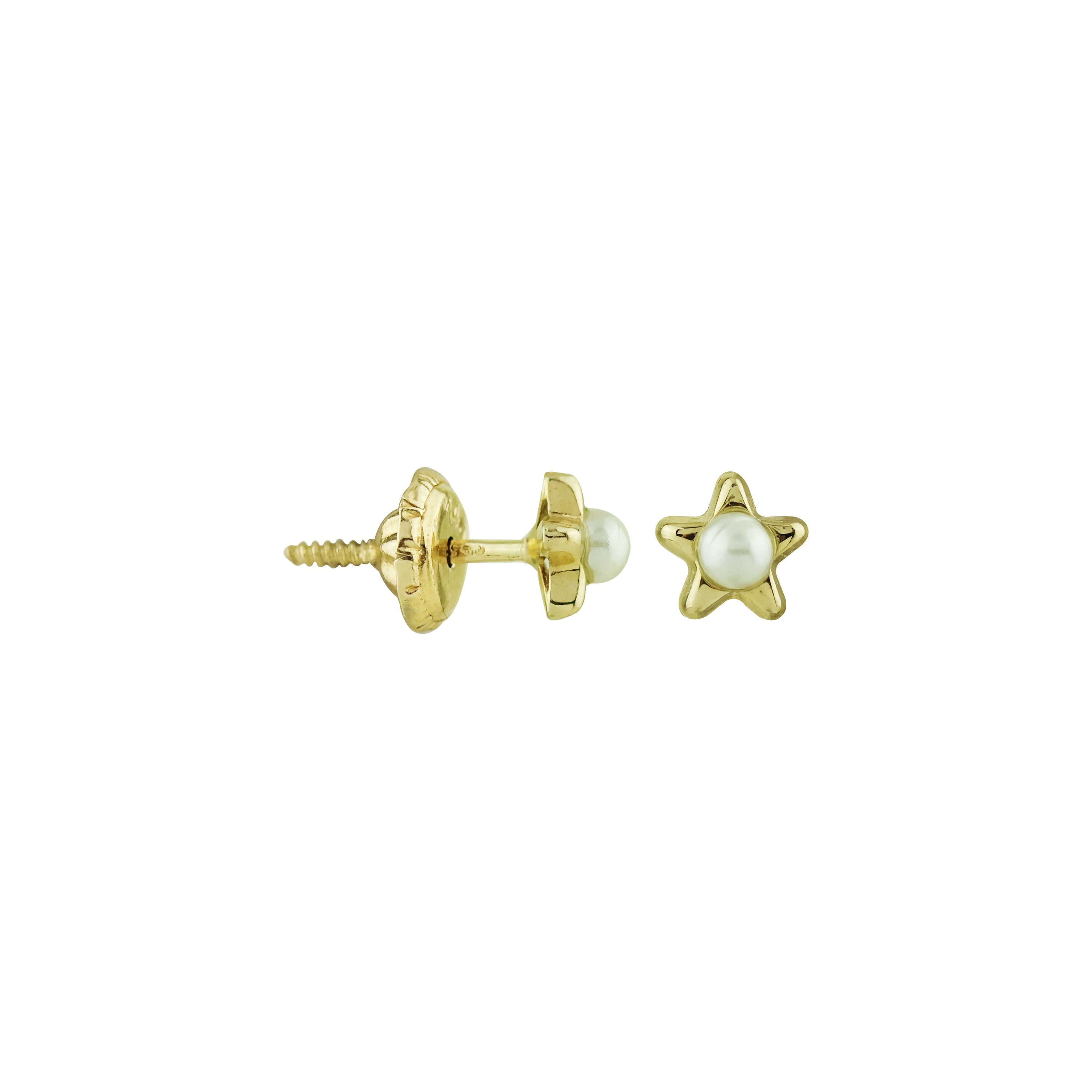 Starfoam Gold Screw Earrings
