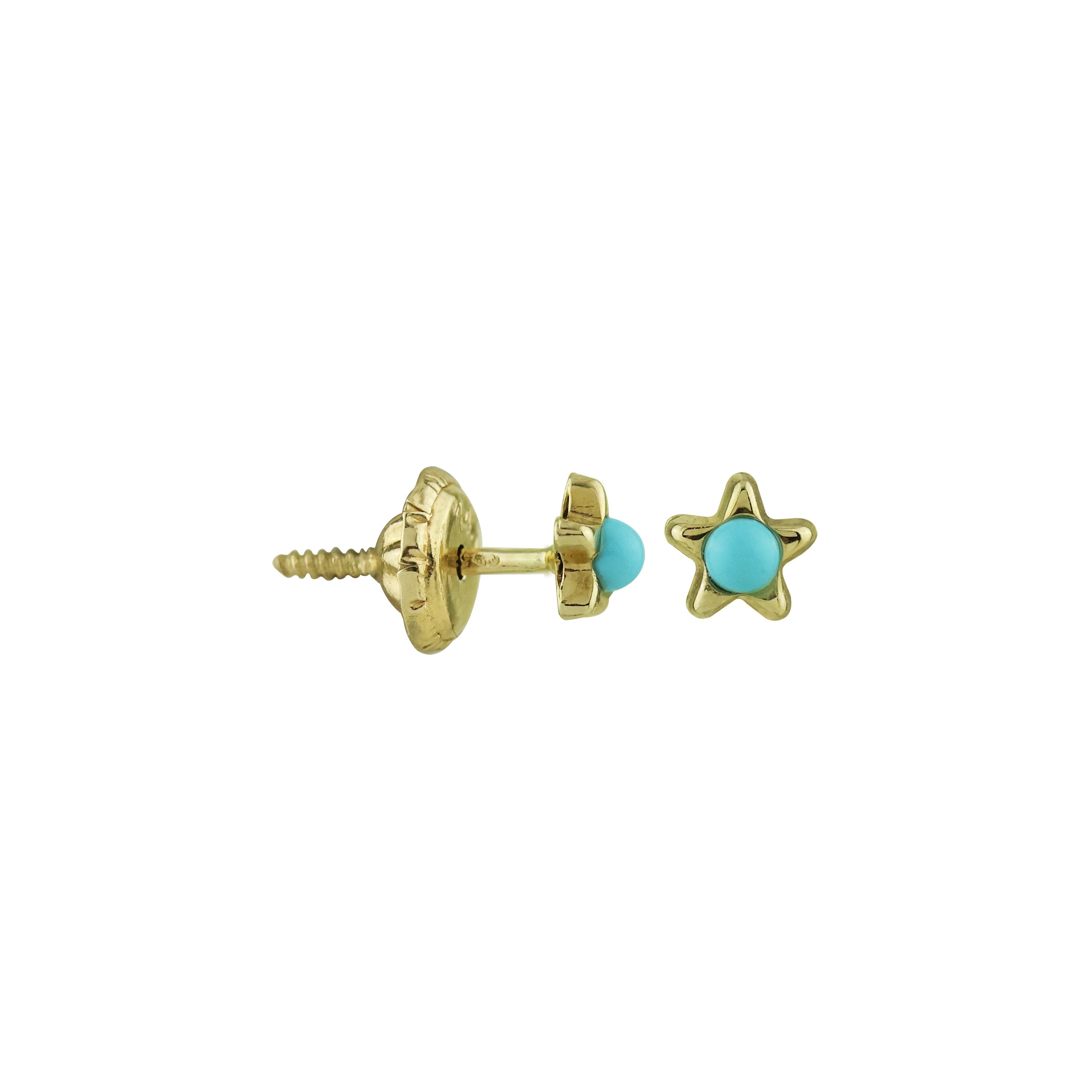 Starfoam Gold Screw Earrings