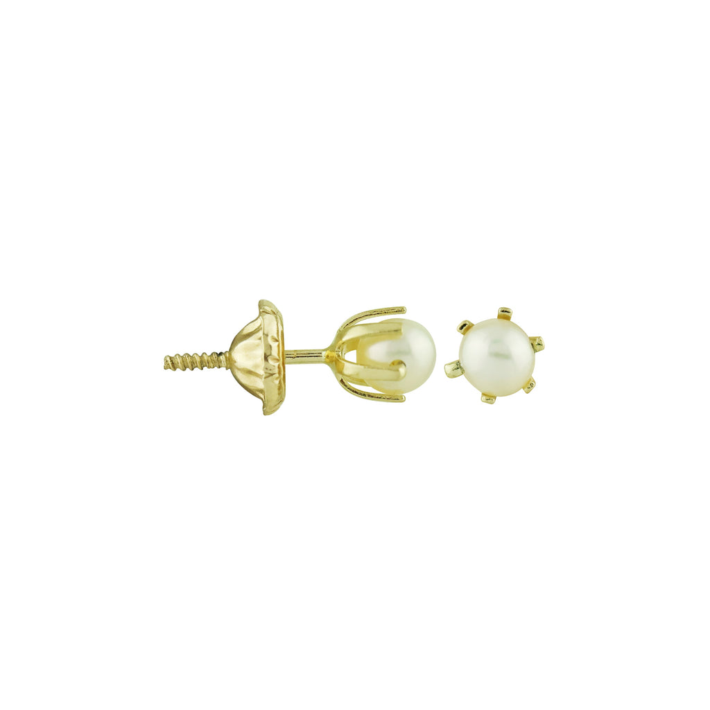 Itty Bitty Pearl Screw Earrings