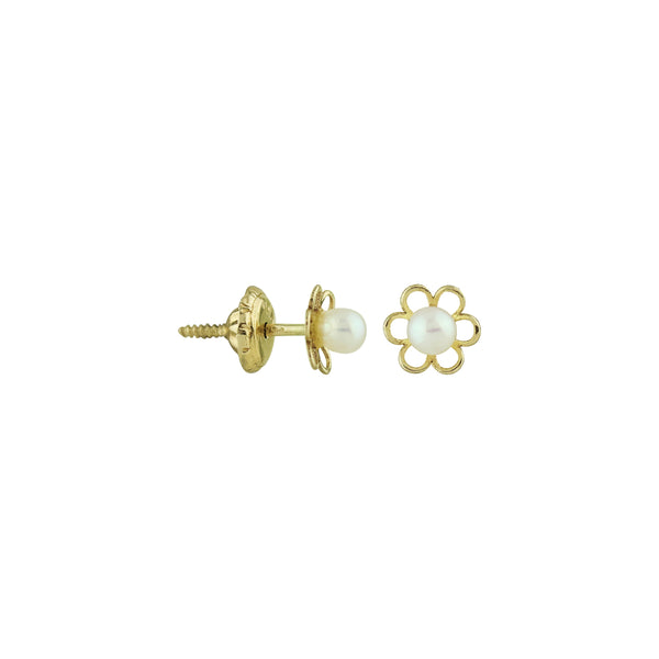 Little Missy Pearl Screw Earrings