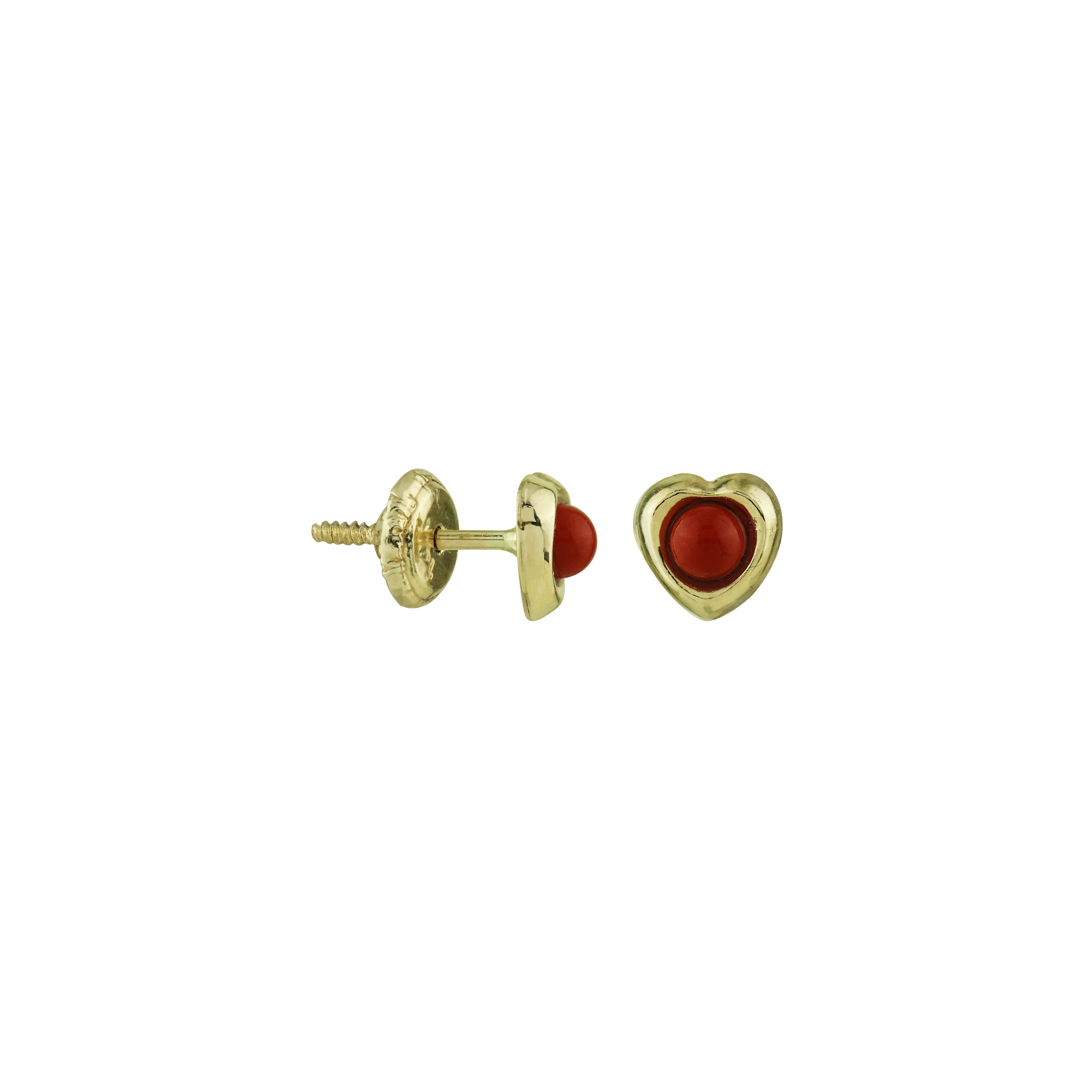 Ace of Hearts Gold Earrings