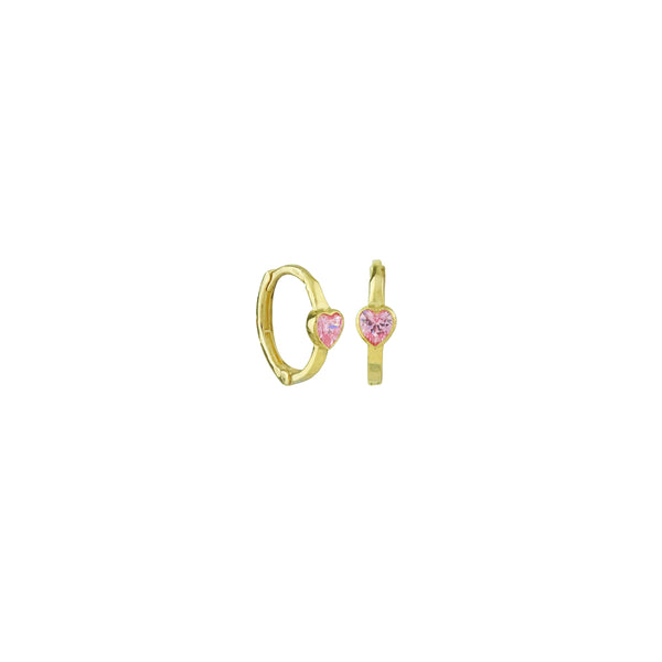 Sweetheart Hoop Earrings