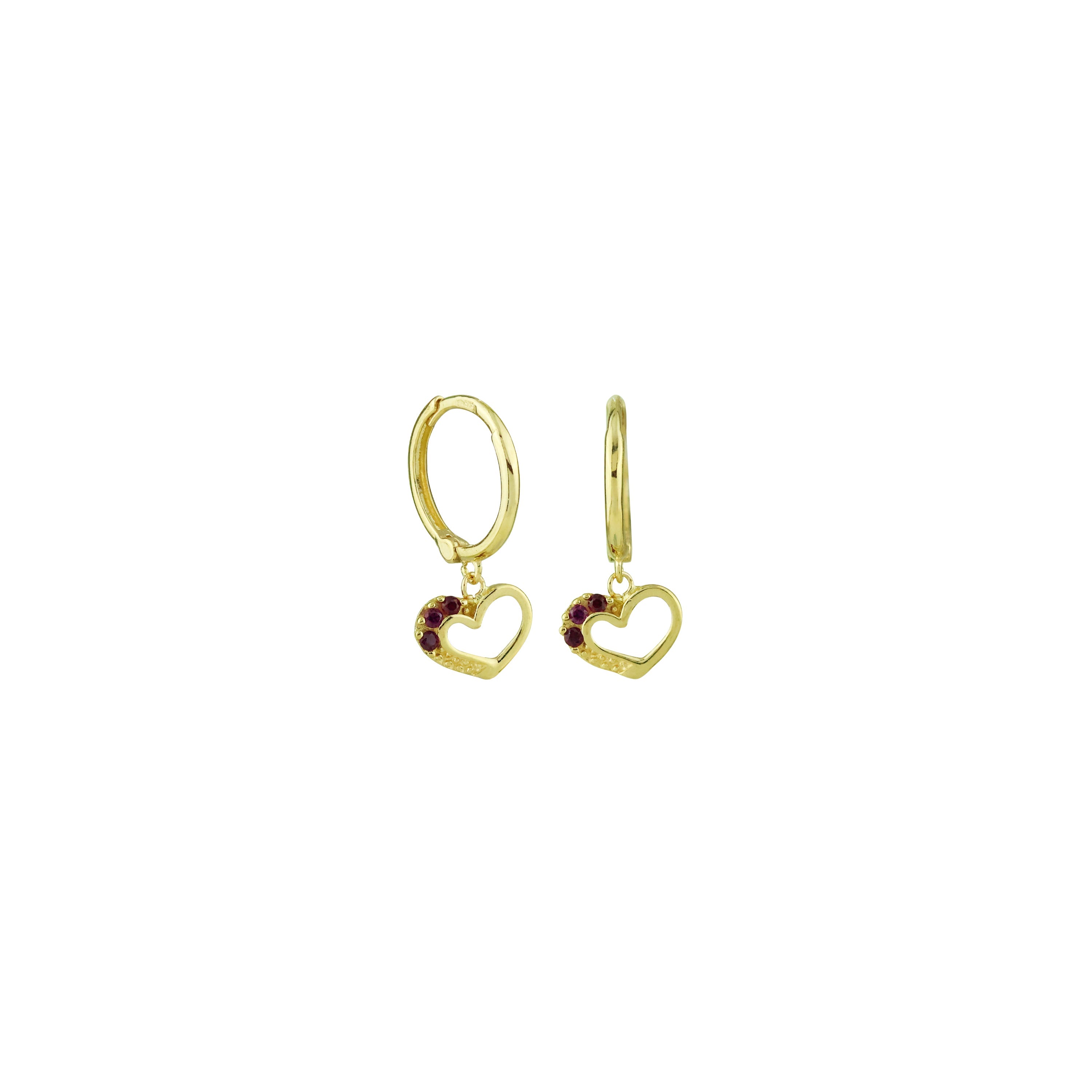 Love Note Gold Hoop Earrings