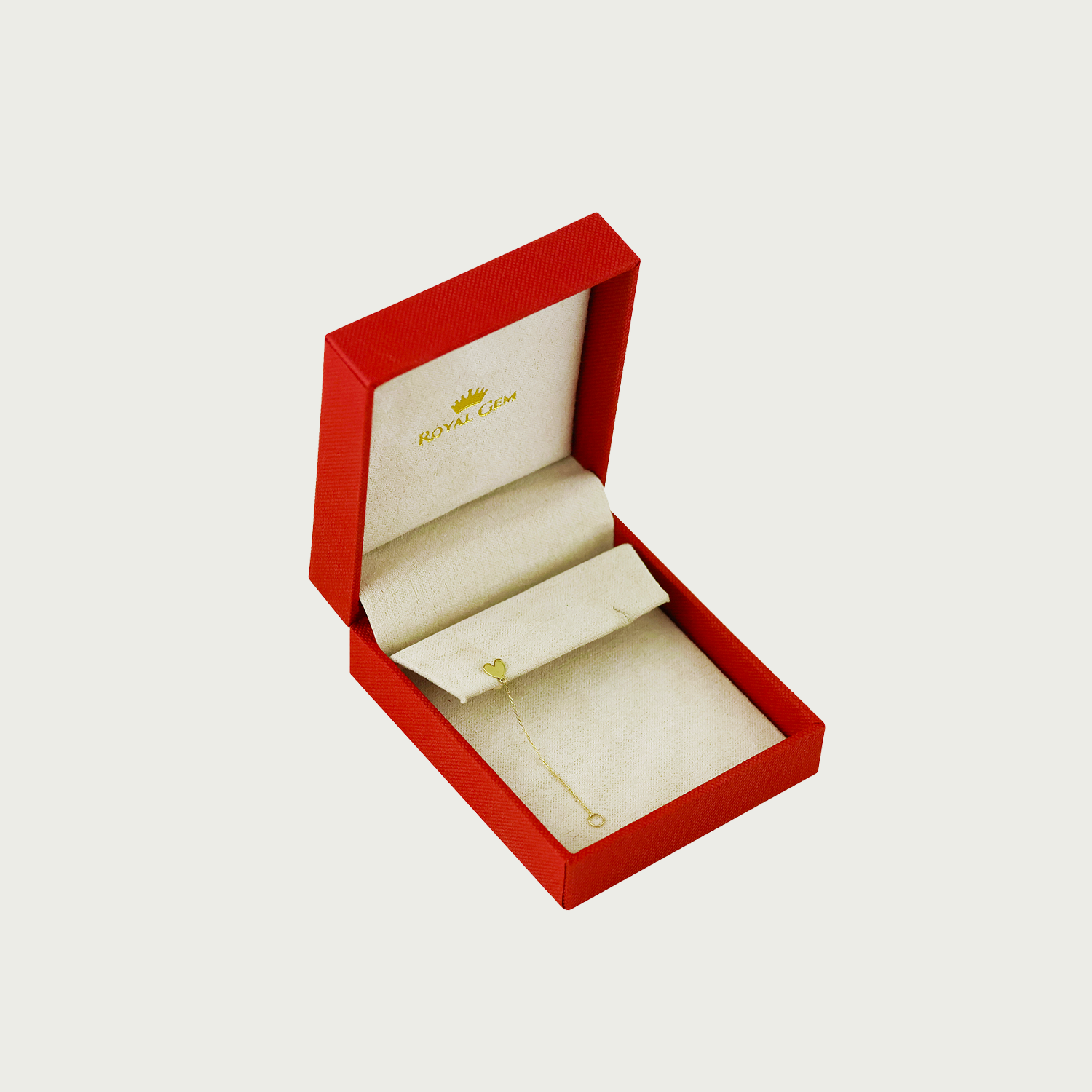 Shape of Love Gold Piercing Earring