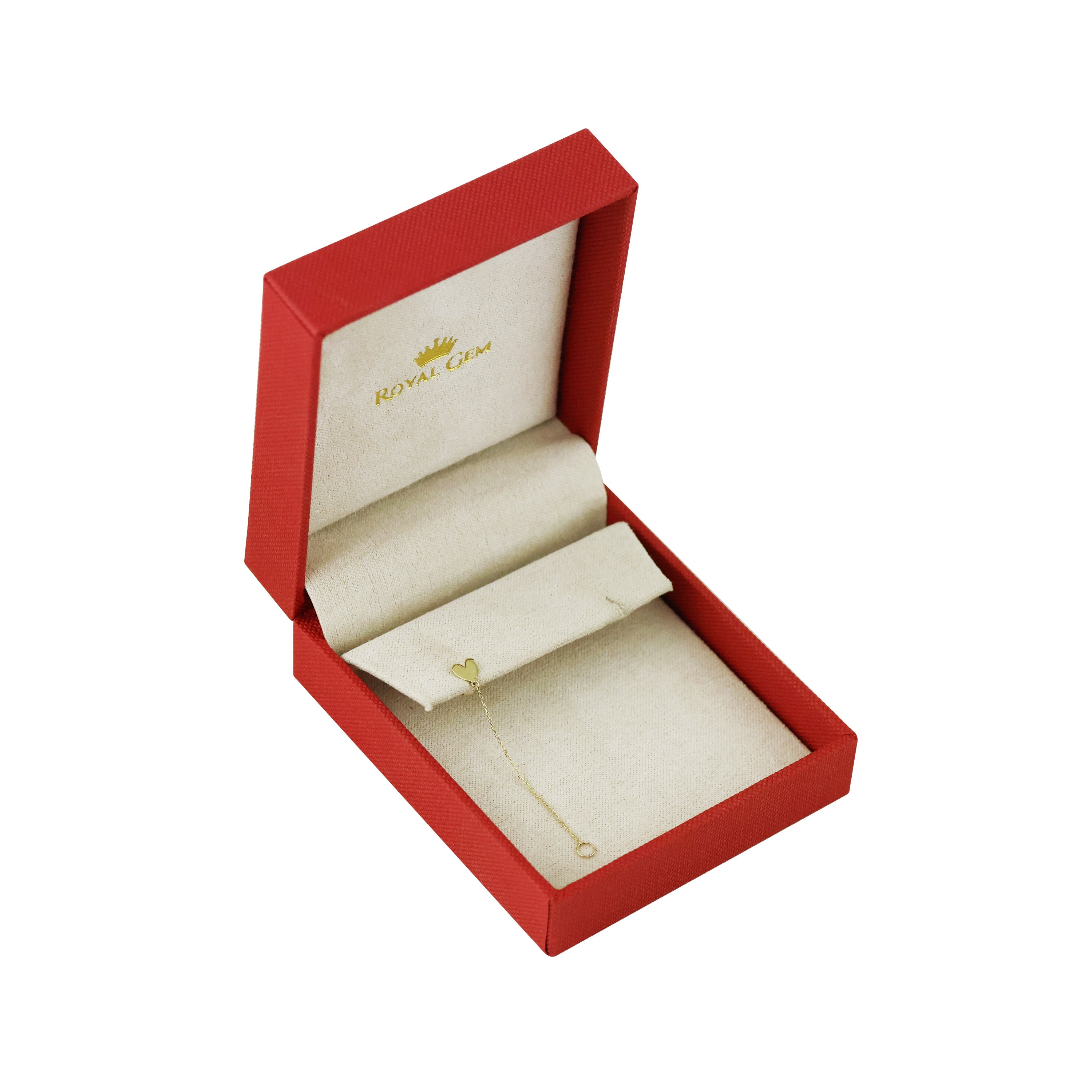 Shape of Love Gold Piercing Earring