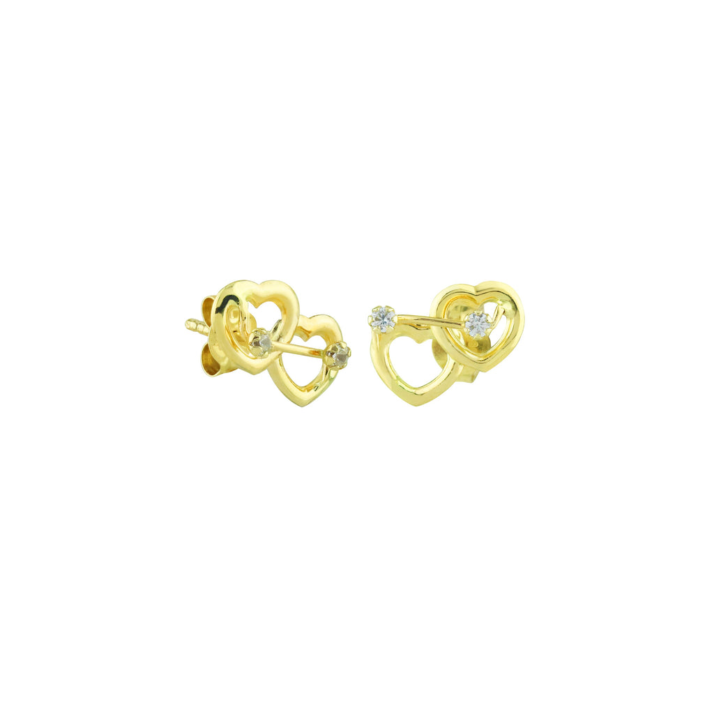 Sweetheart Stud Earrings