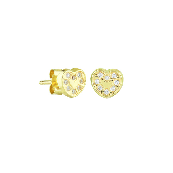 Sweetheart Stud Earrings