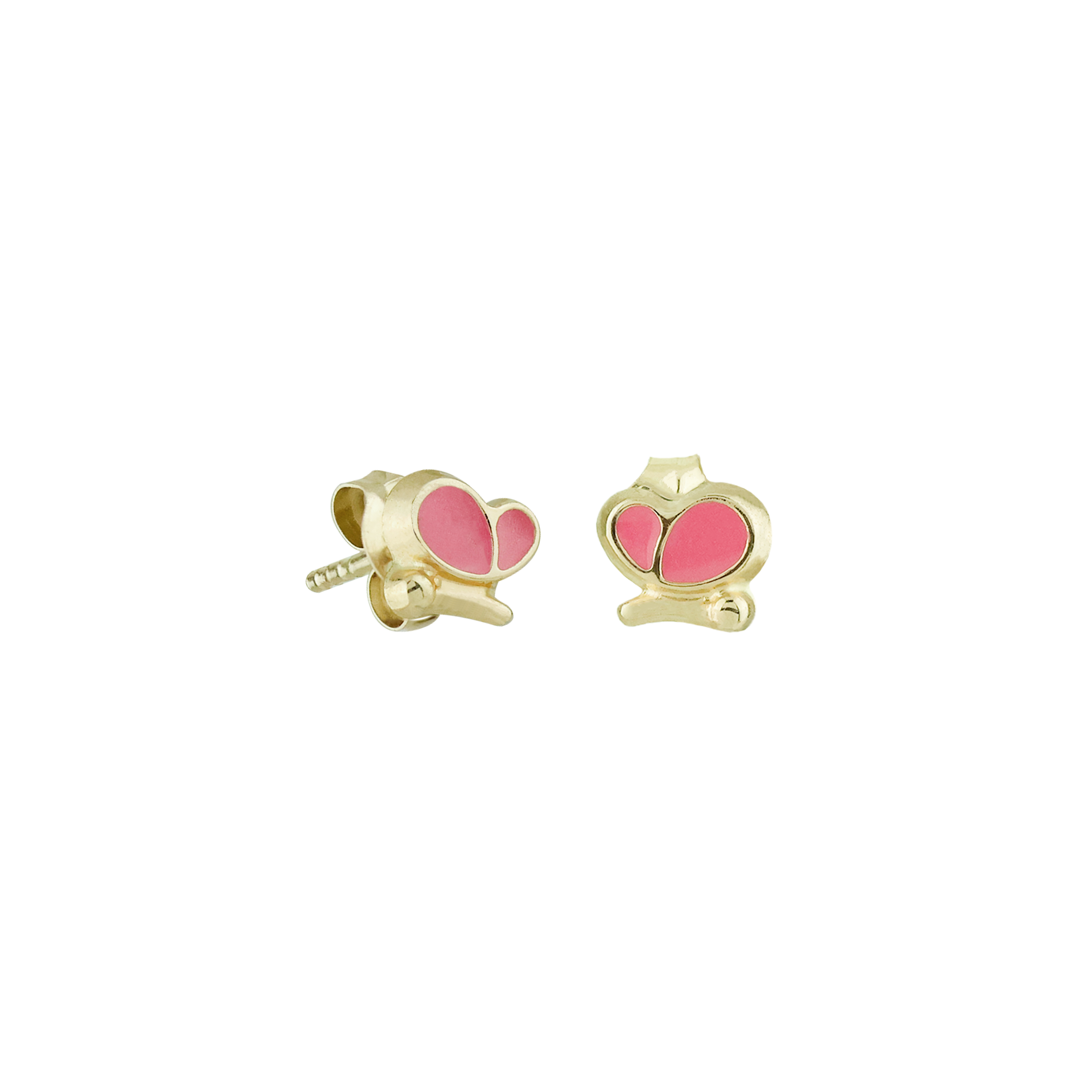 Pink Mariposa Stud Earrings