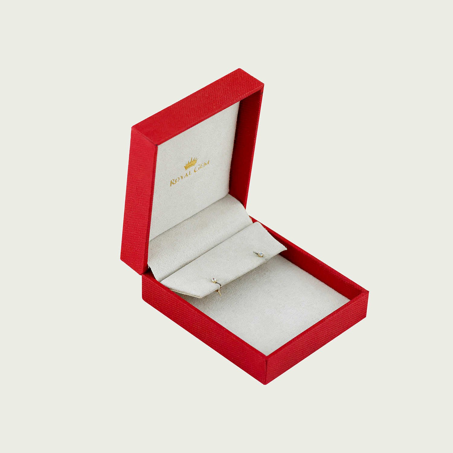 Mini Spark Oval Gold Stud Earrings