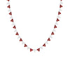 Trilogy Contrast Ruby and Diamond Tennis Necklace