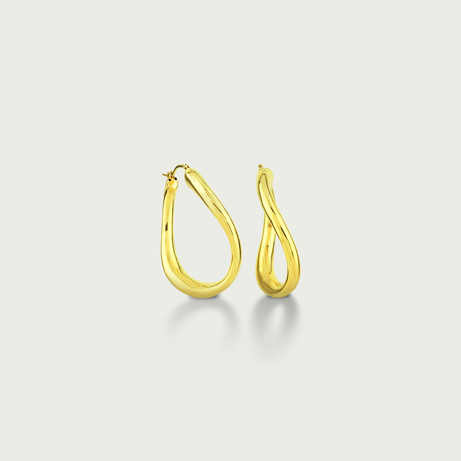 The Twist Edit Gold Hoop Earrings
