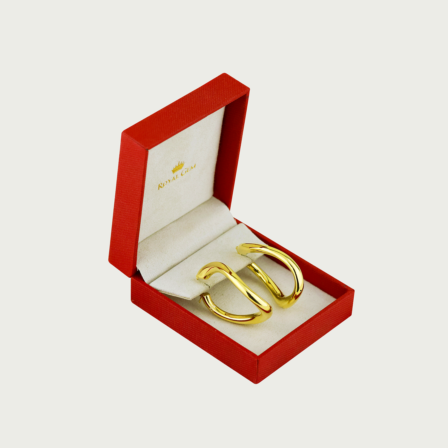 The Twist Edit Gold Hoop Earrings