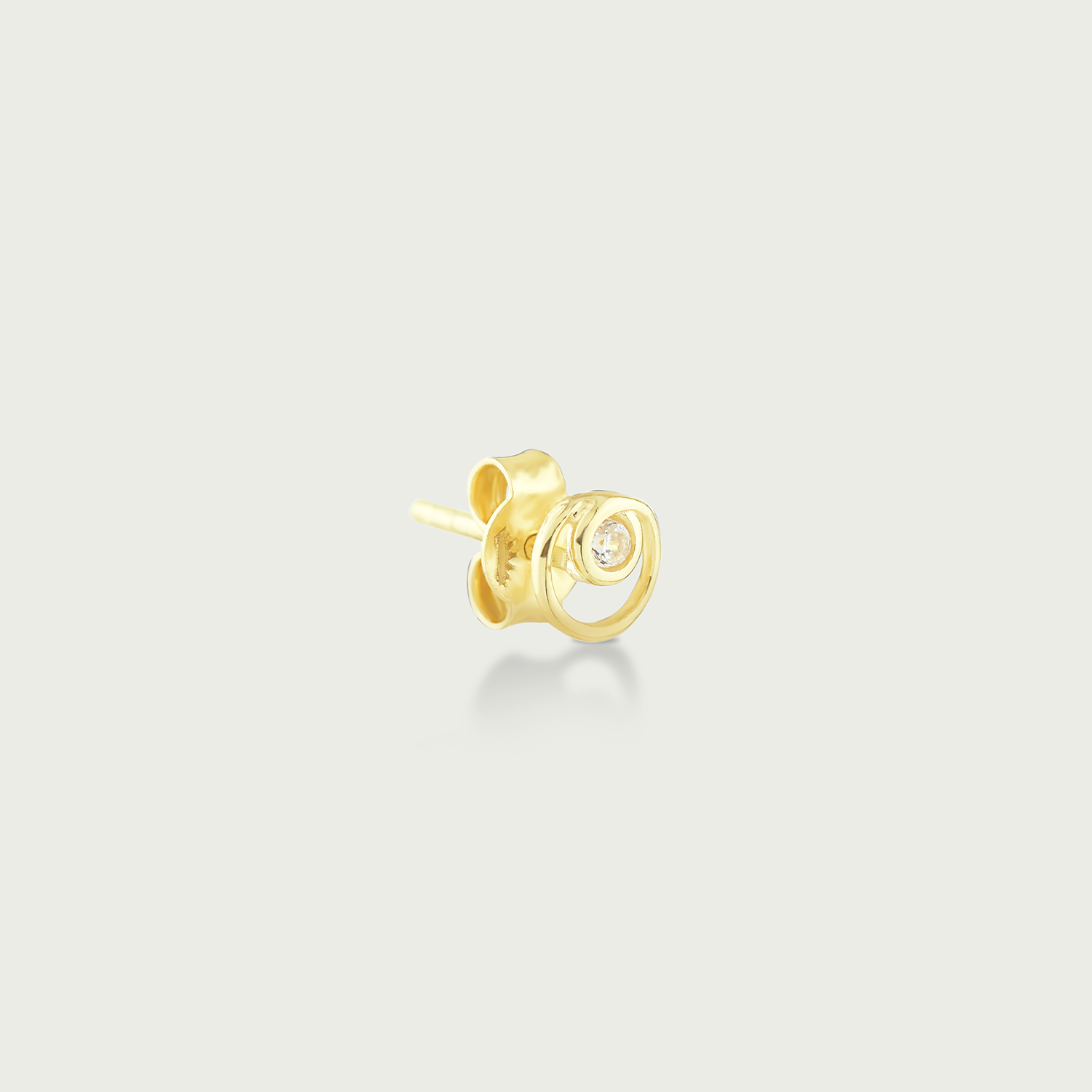 Clock-Out Chic Twist Gold Stud Earrings
