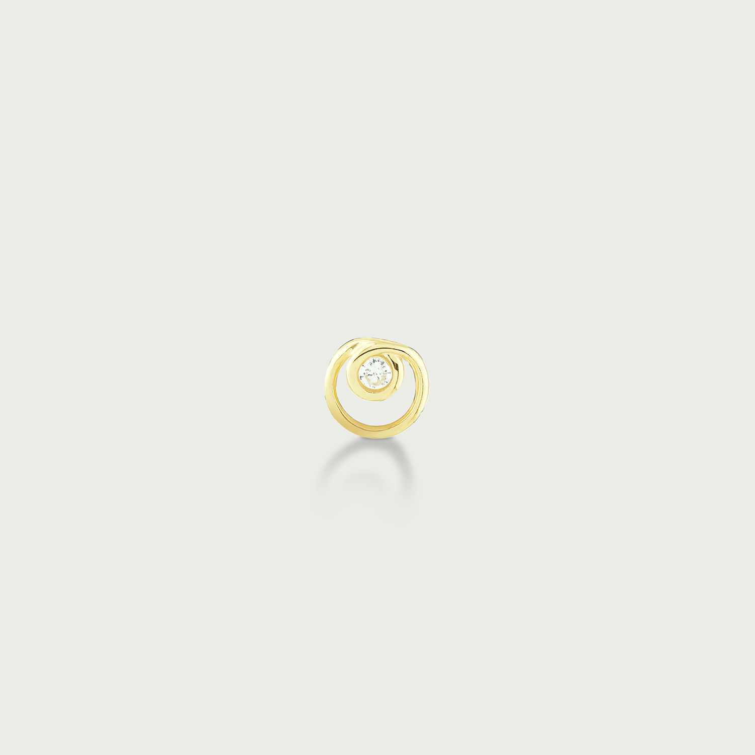 Clock-Out Chic Twist Gold Stud Earrings