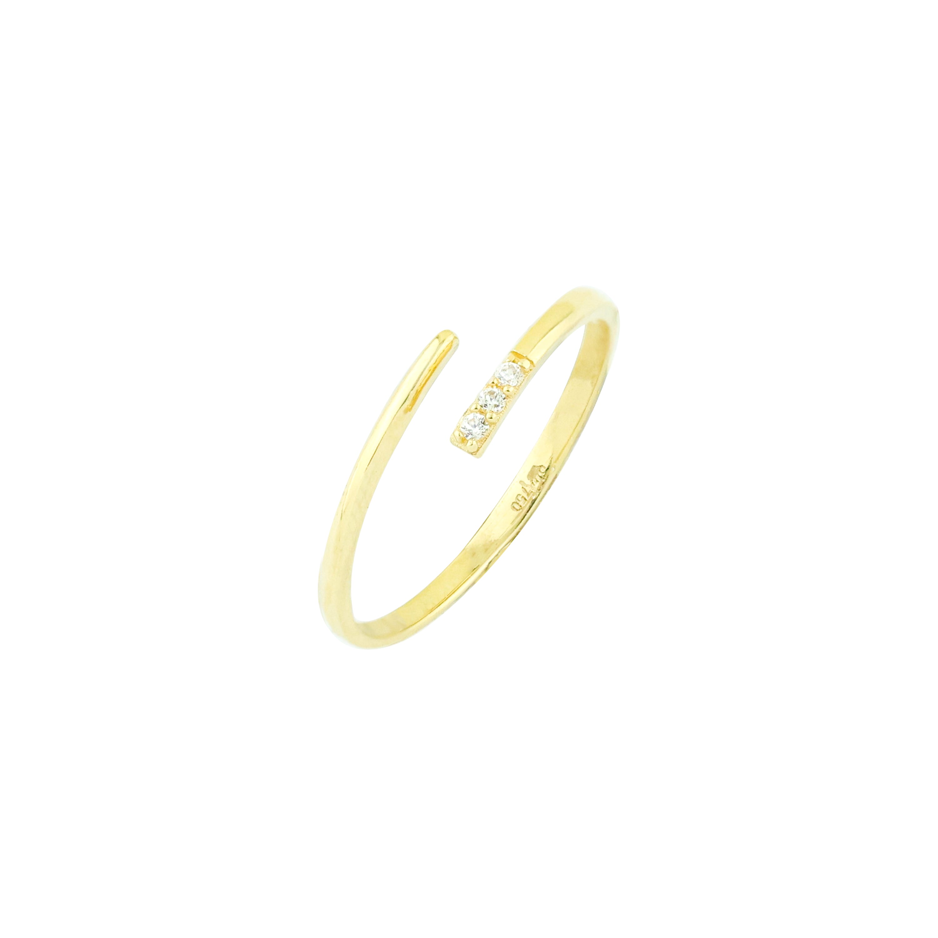 Clock-Out Chic Kissing Gold Ring