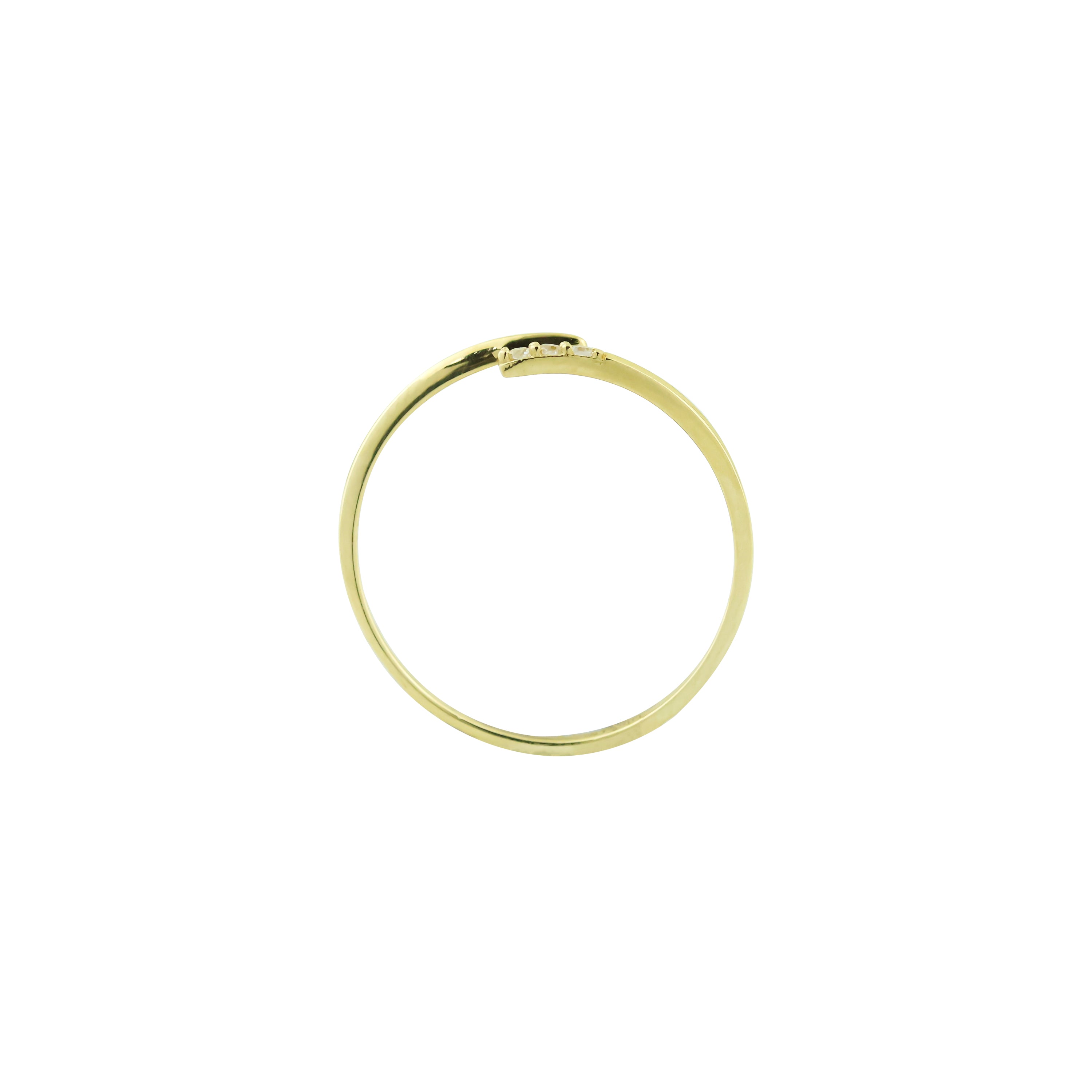 Clock-Out Chic Kissing Gold Ring