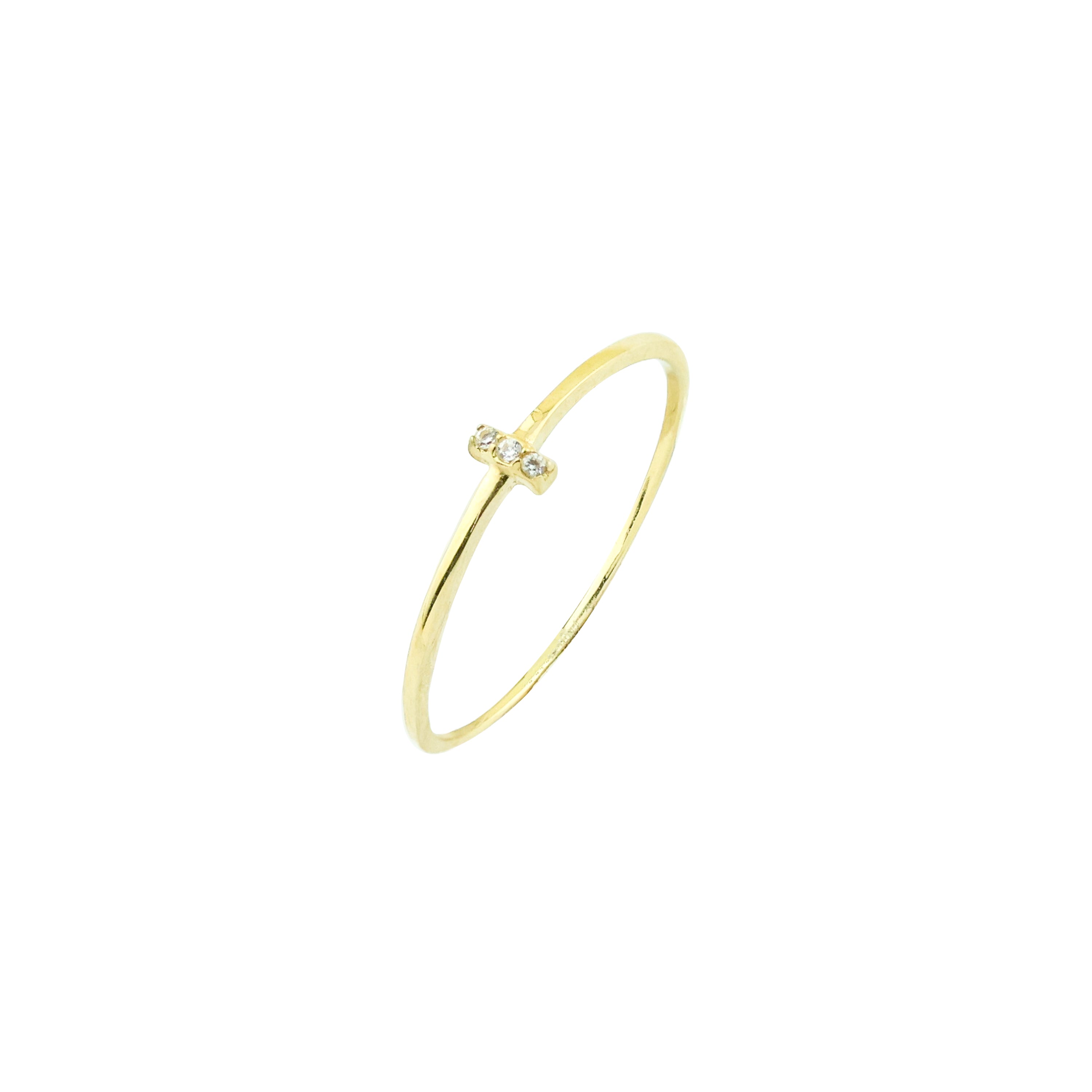 Sleek Move Three Gold Ring