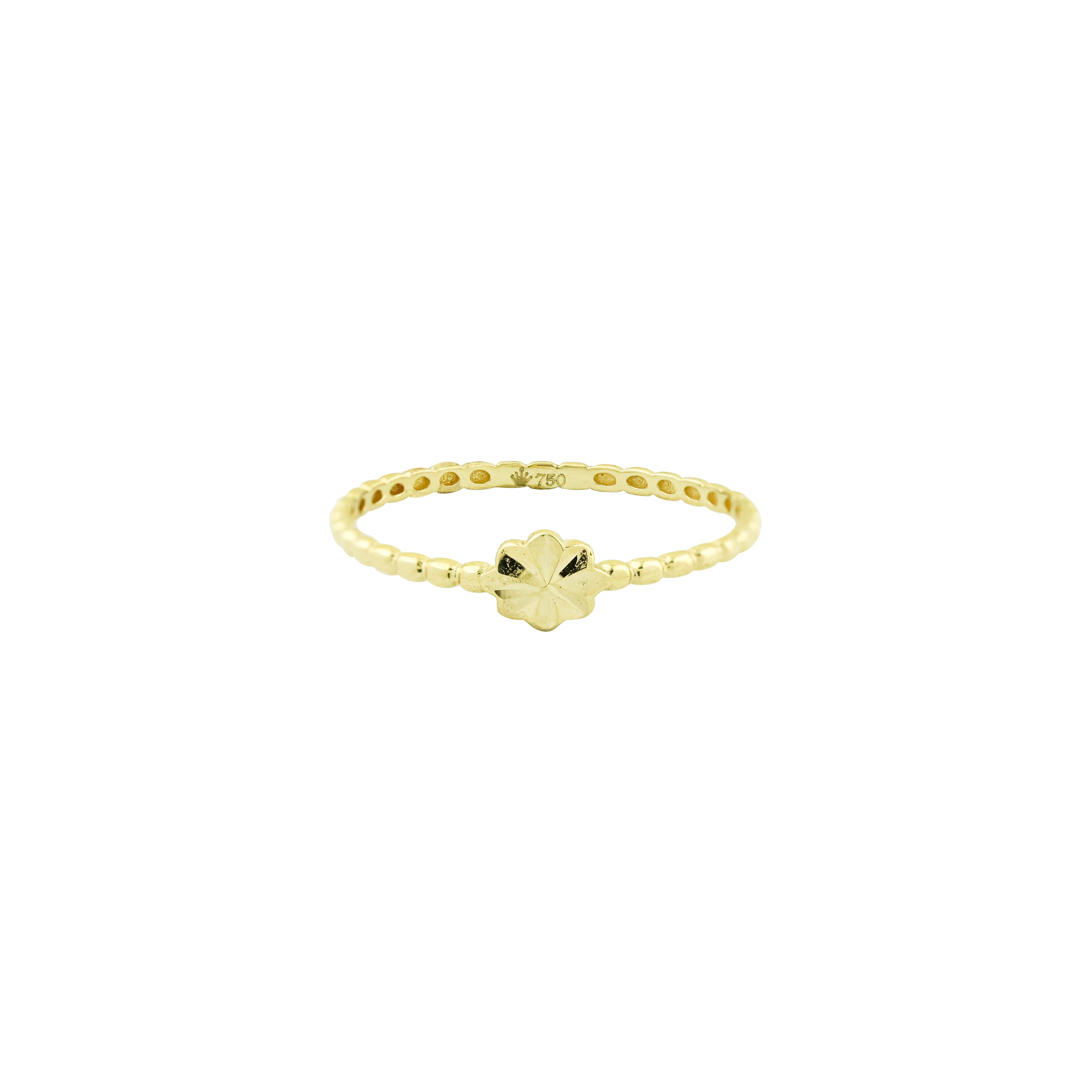 Clock-Out Chic Flower Gold Ring