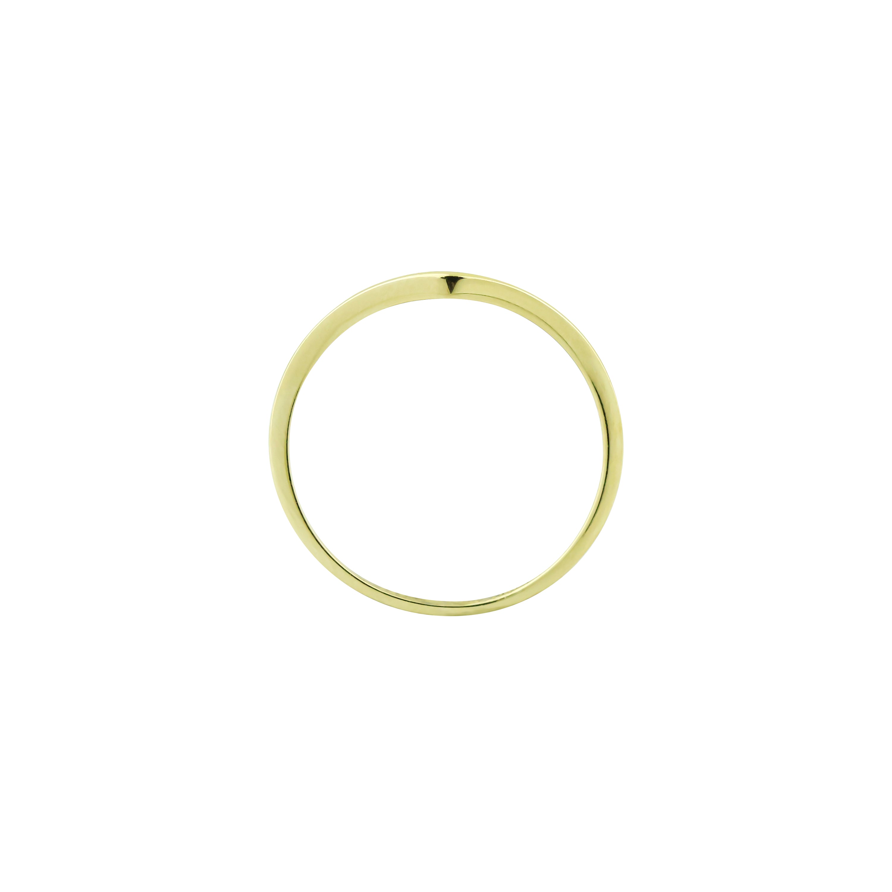 Sleek Move V Gold Ring