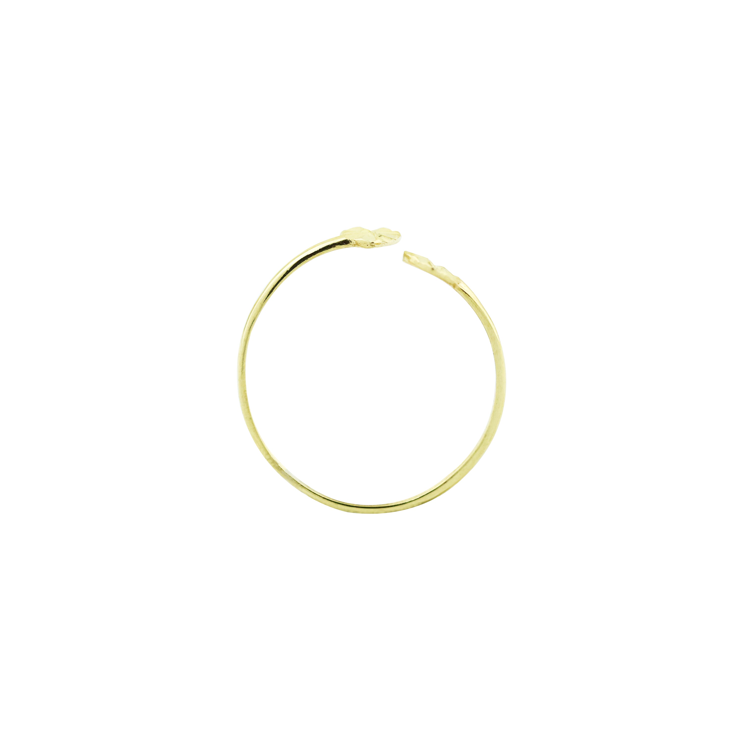 Clock-Out Chic Kissing Heart Gold Ring