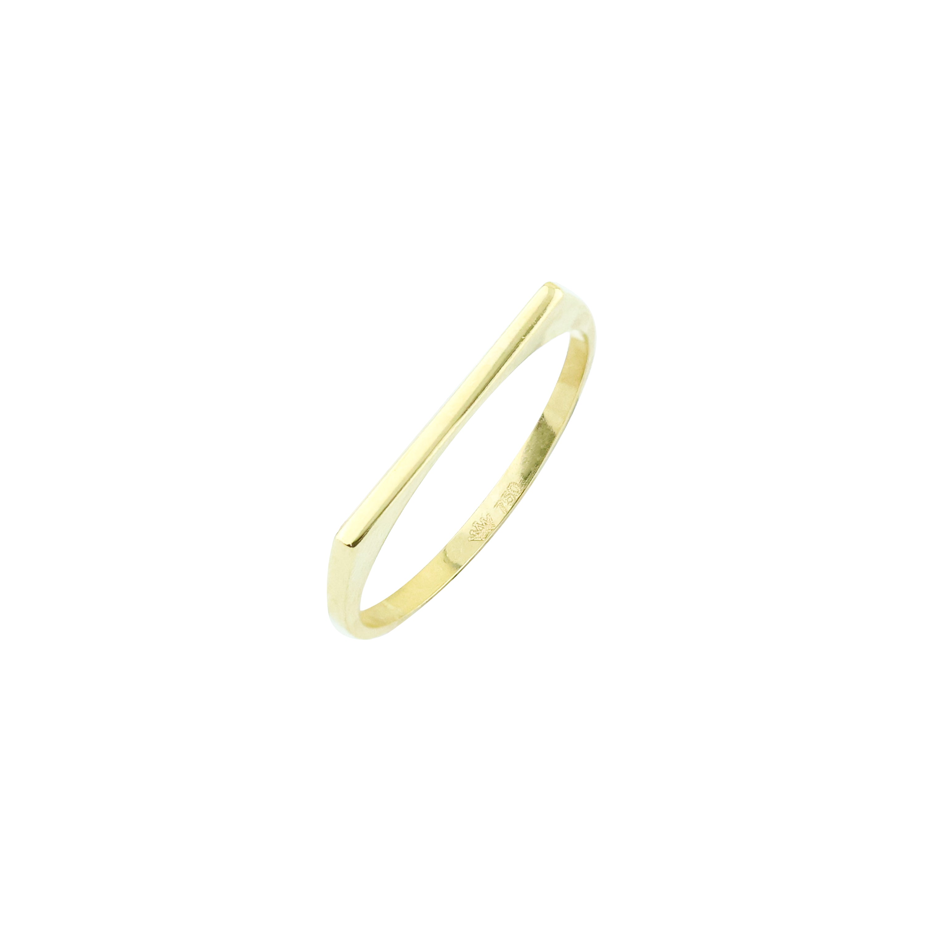 Clock-Out Chic Signet Gold Ring