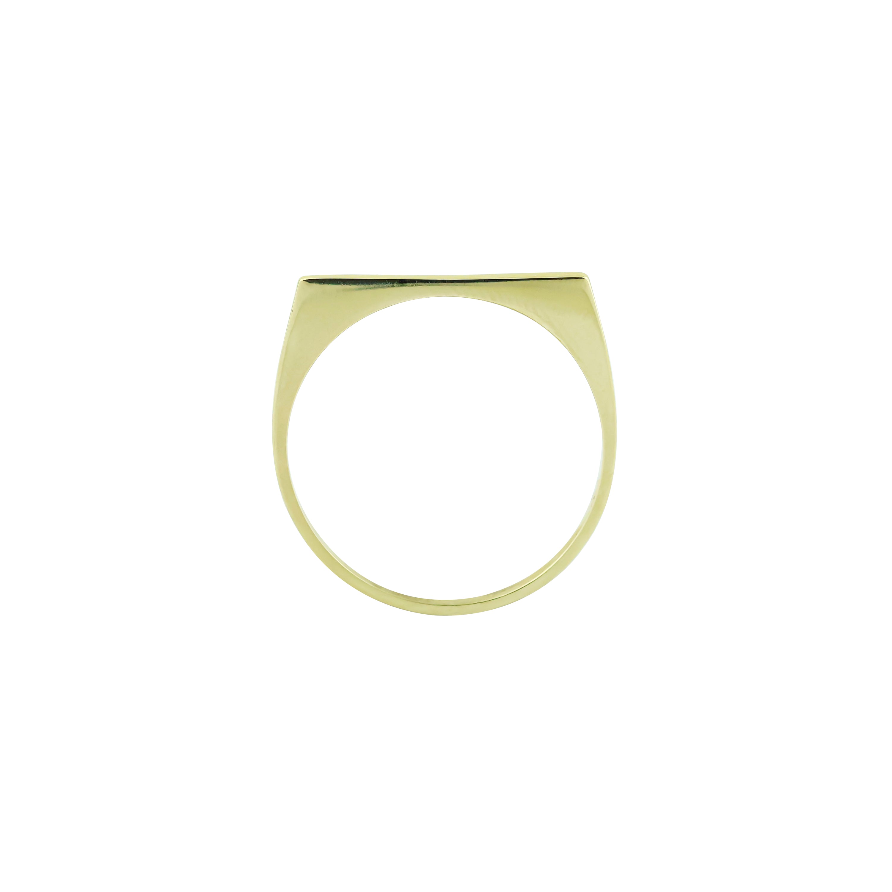 Clock-Out Chic Signet Gold Ring