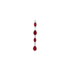 Pear-Shaped Ruby Dangling Earrings