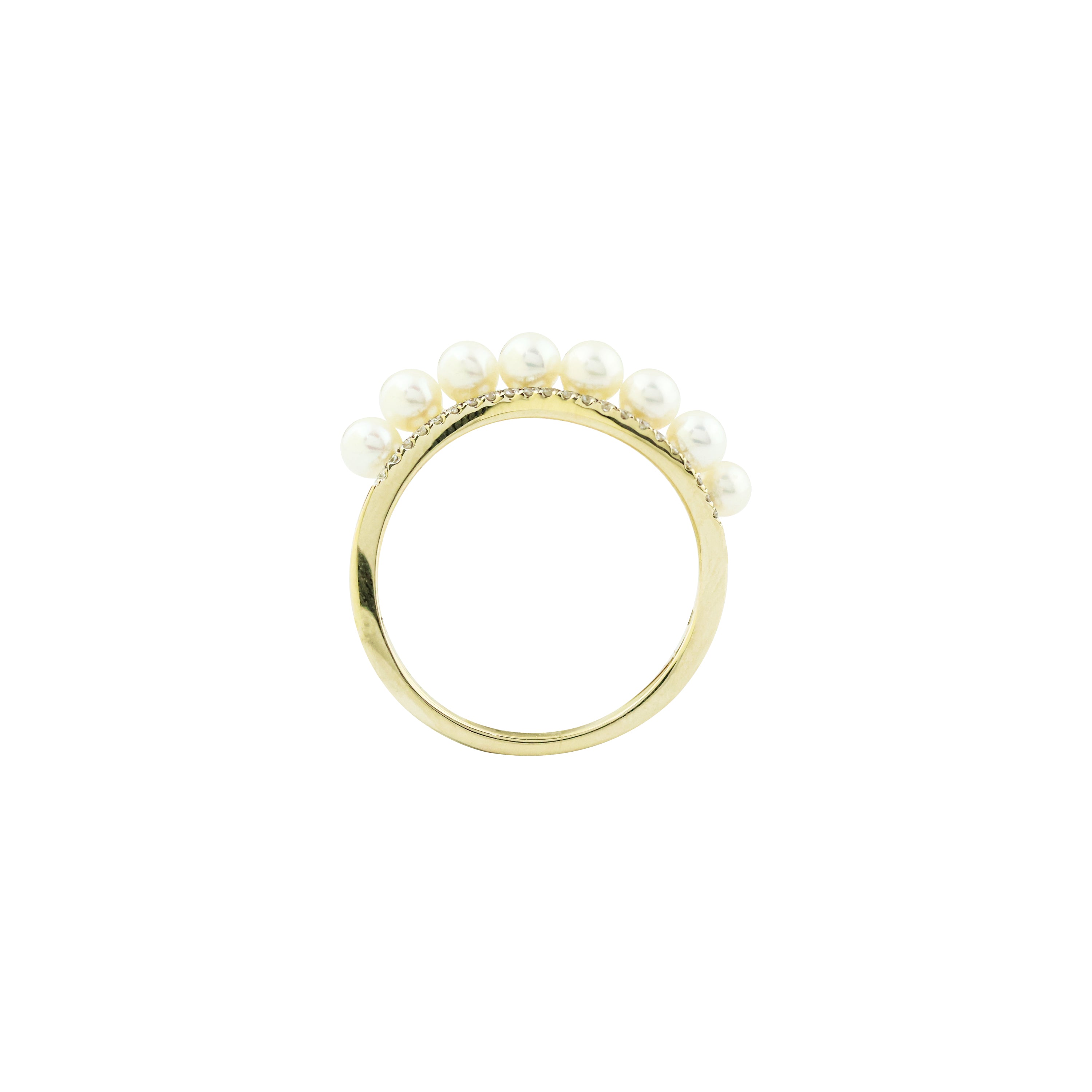 Ocean Wave Pearl Ring