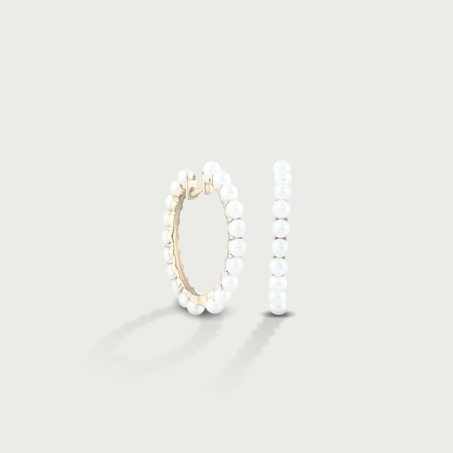 Ocean Muse Pearl Hoop Earrings