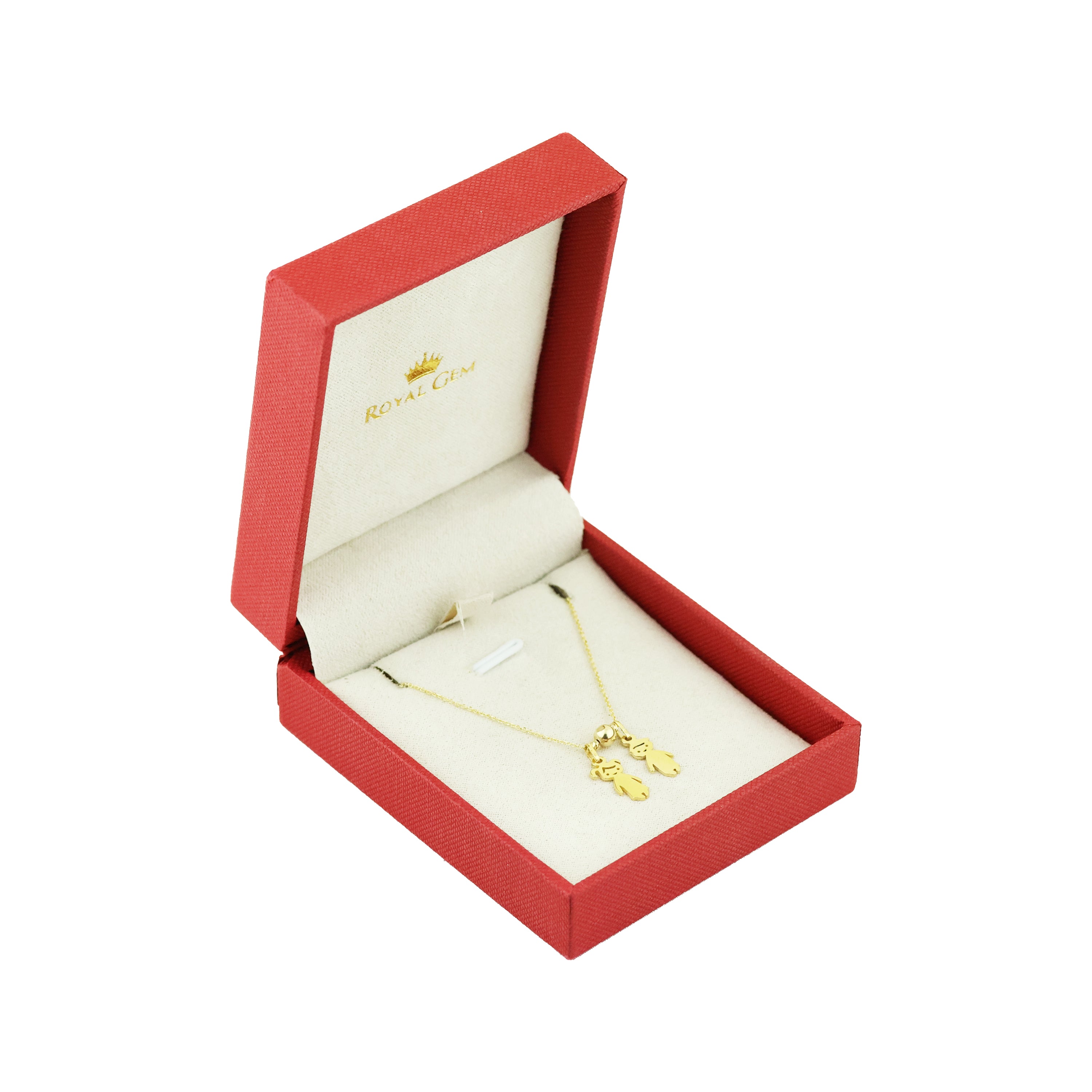 Sibling Love Gold Necklace