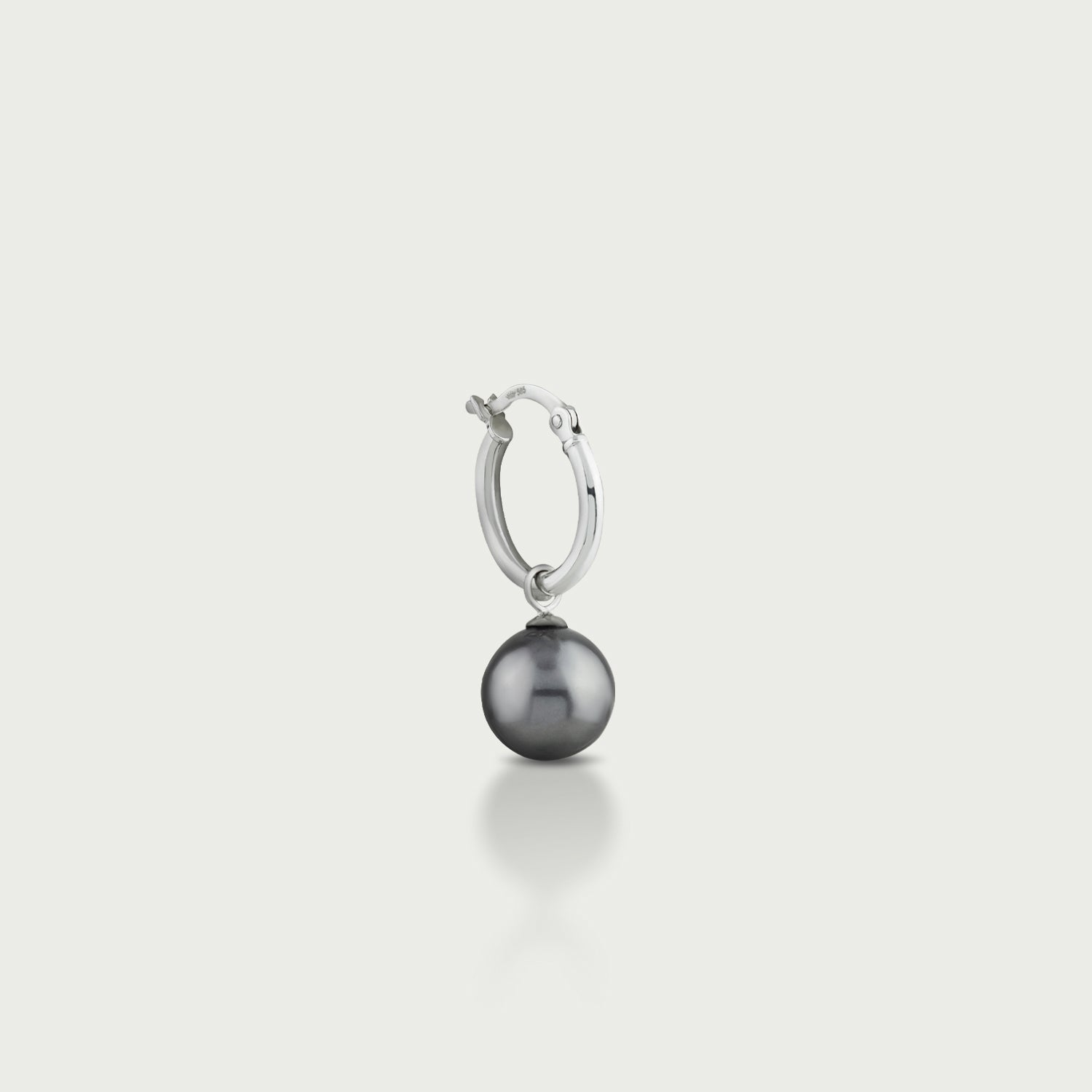 Black Pearl Stud Earrings