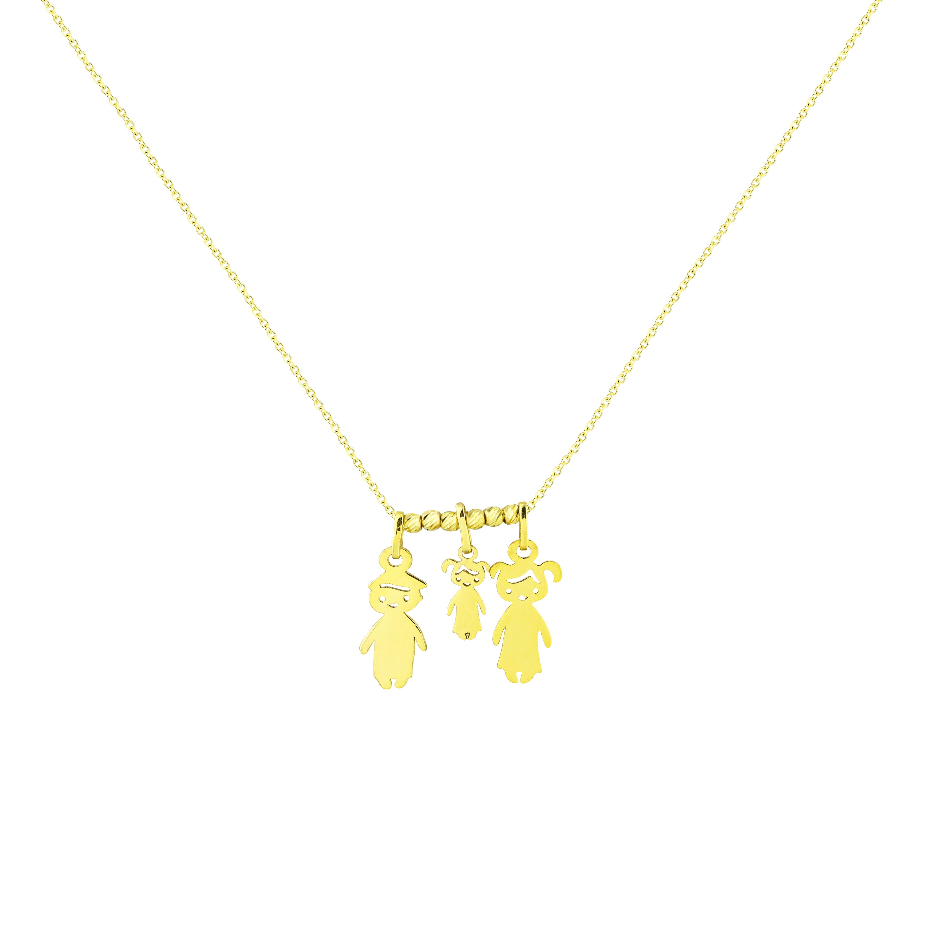 Happy Family Gold Necklace