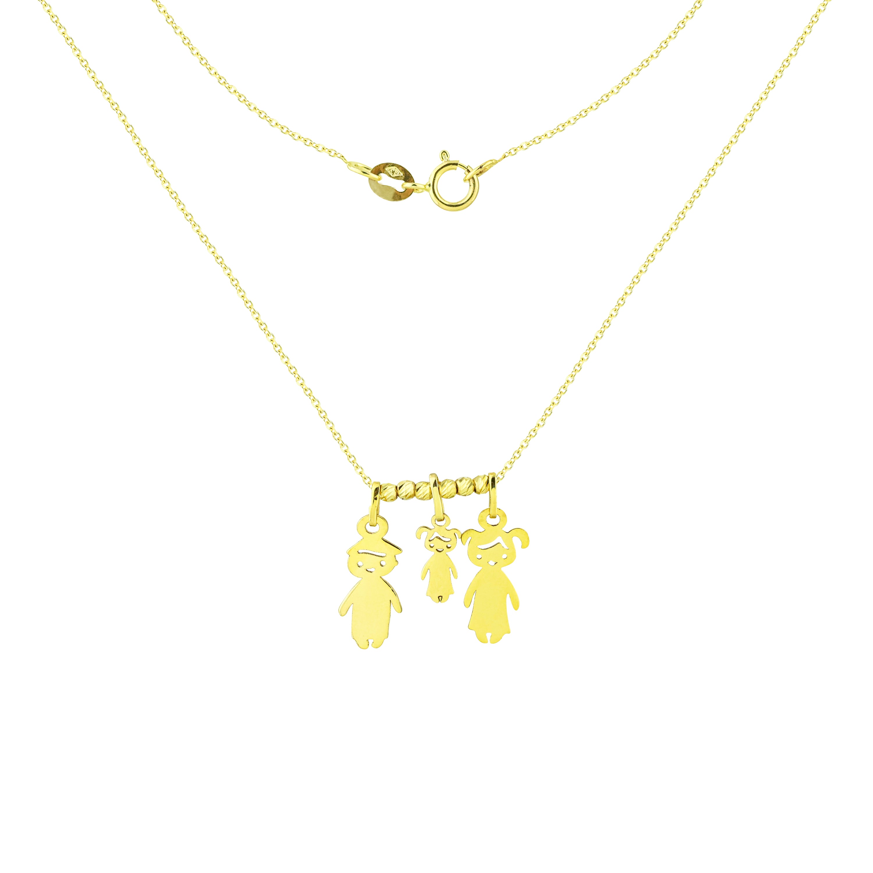 Happy Family Gold Necklace