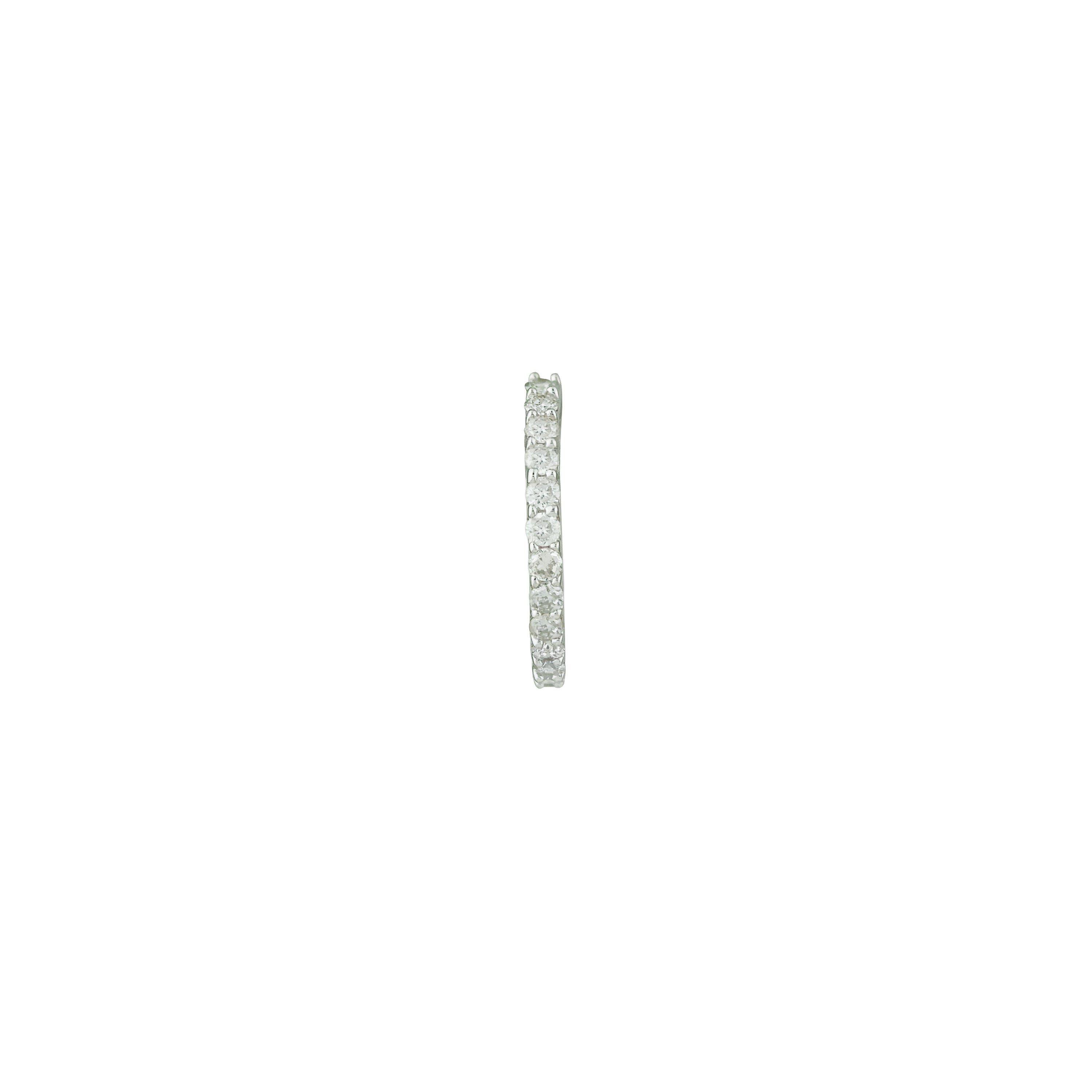 Ethereal Arc Diamond Cuff Earrings