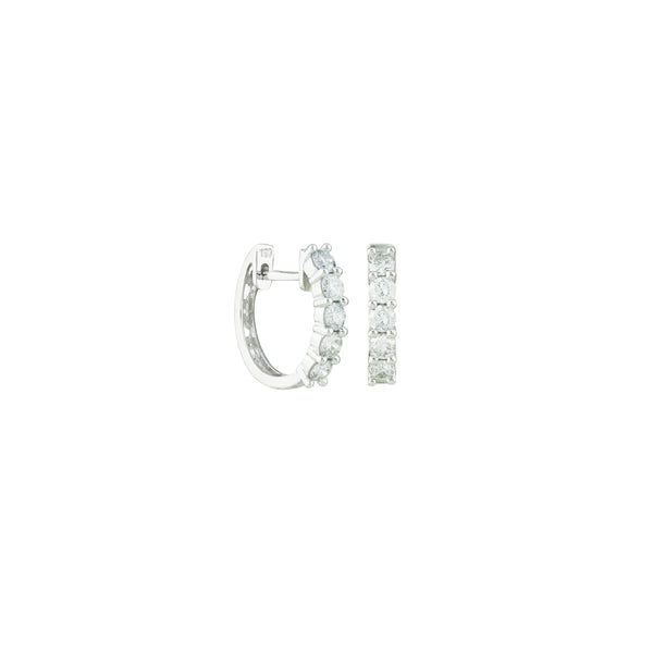 Brilliance Eternity Hoop Earrings