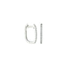 Radiant Rectangular Hoop Earrings