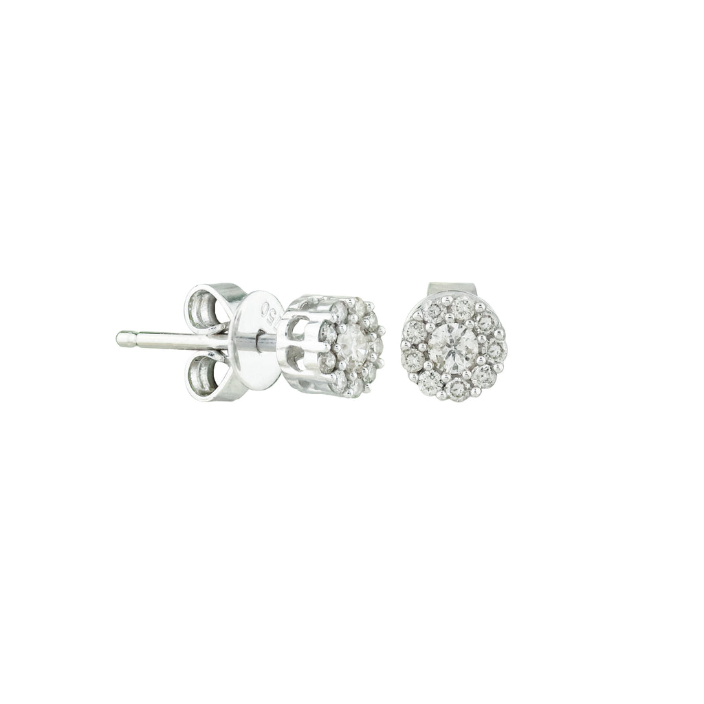 Blossom Brilliance Diamond Stud Earrings