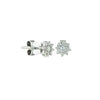 Floral Radiance Diamond Stud Earrings