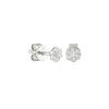 Floral Gleam Diamond Stud Earrings