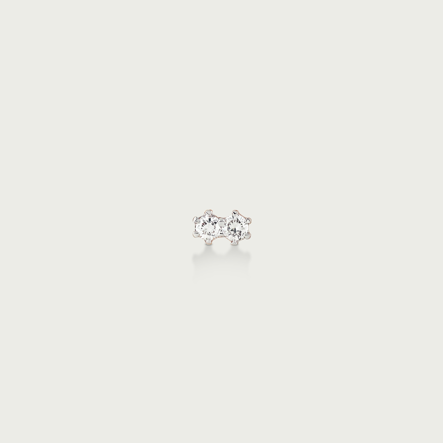 Stellar Solace Duo Diamond Stud Earrings